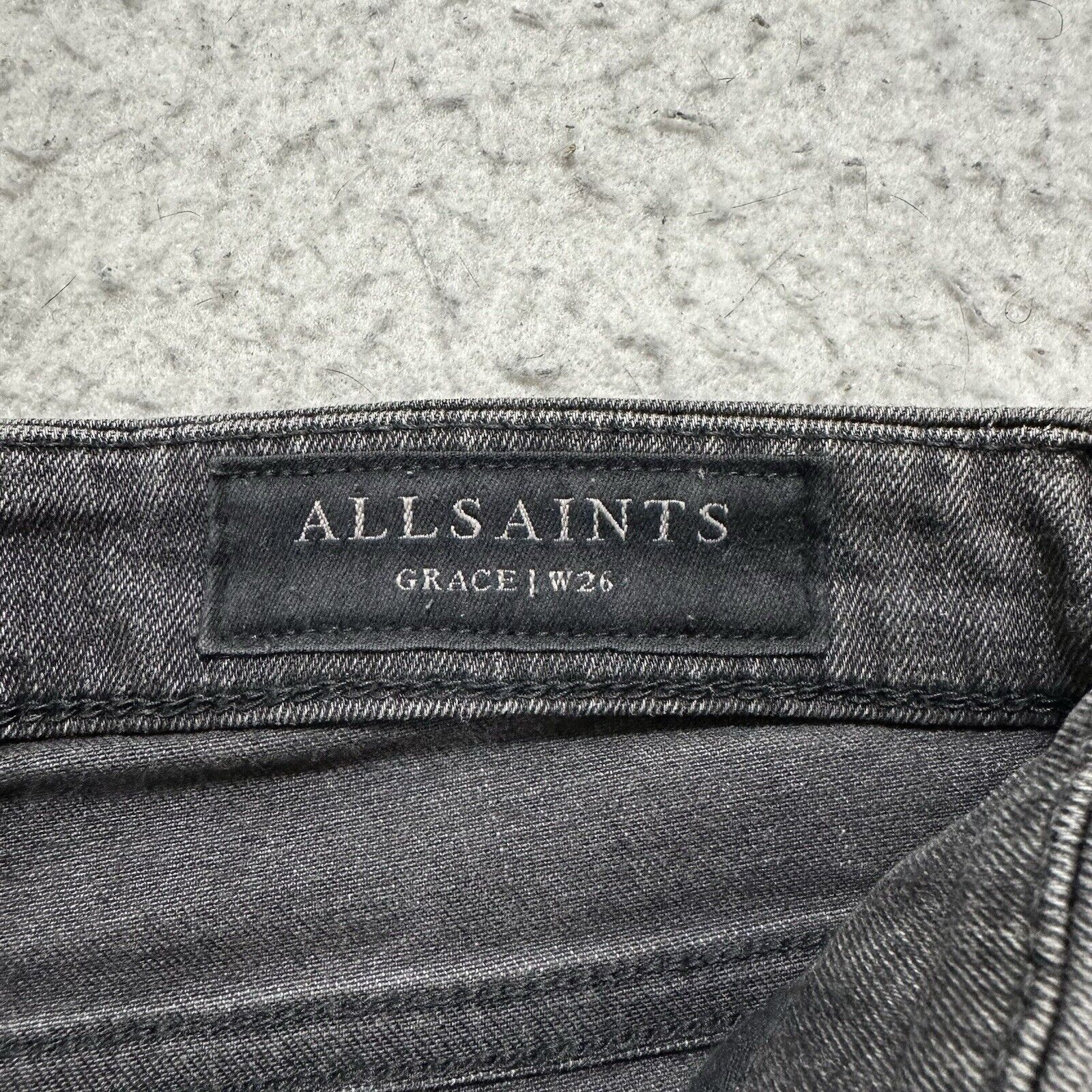 Allsaints AllSaints Grace Cropped Zip 26 Gray Skinny Jeans Mid Rise Size 26" / US 2 / IT 38 - 4 Thumbnail