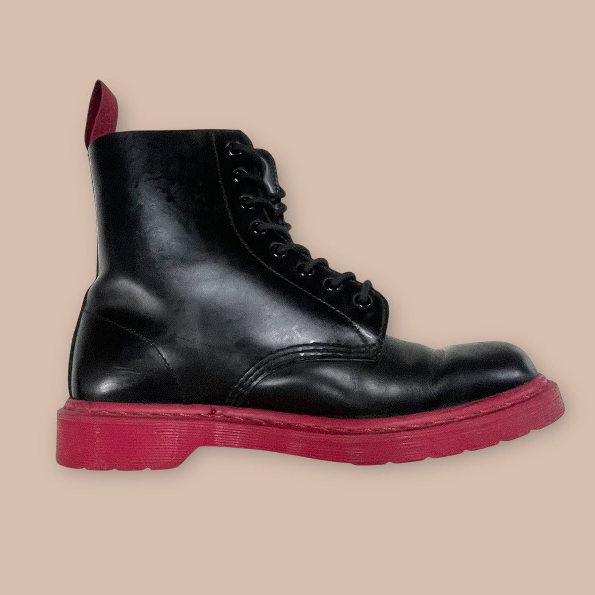 Dr. Martens Dr. Martens® 1460 8 eyelets Black and Red Boots Size US 10 / EU 43 - 10 Thumbnail
