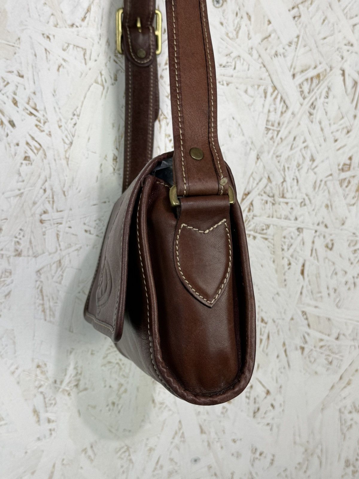 Vivienne Westwood Vivienne Westwood Gold Label Embossed Leather Shoulder Bag Size ONE SIZE - 6 Thumbnail