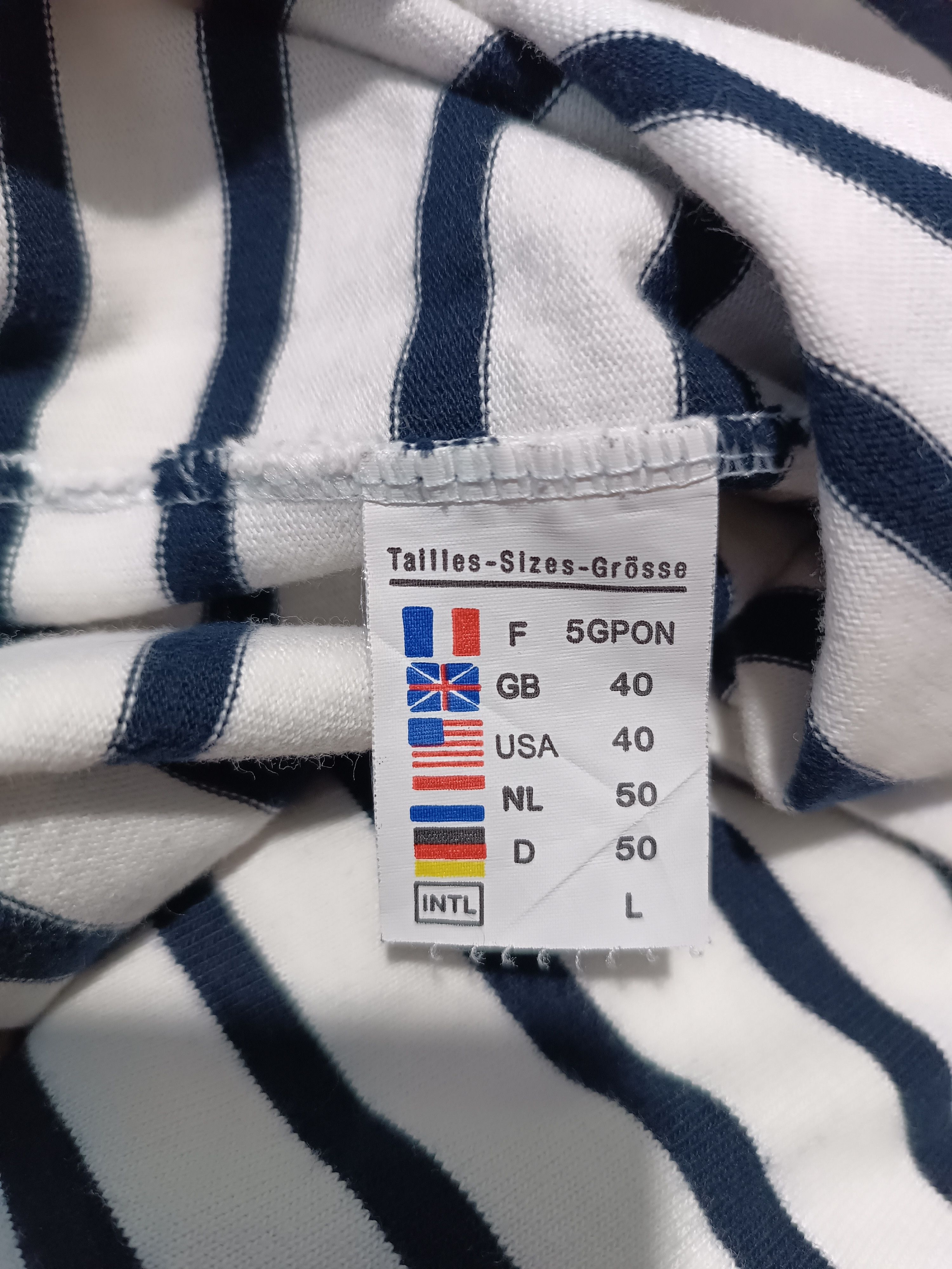 Saint James Saint James L'atelier Long Sleeve Striped Sailor T-shirt Size US M / EU 48-50 / 2 - 6 Thumbnail