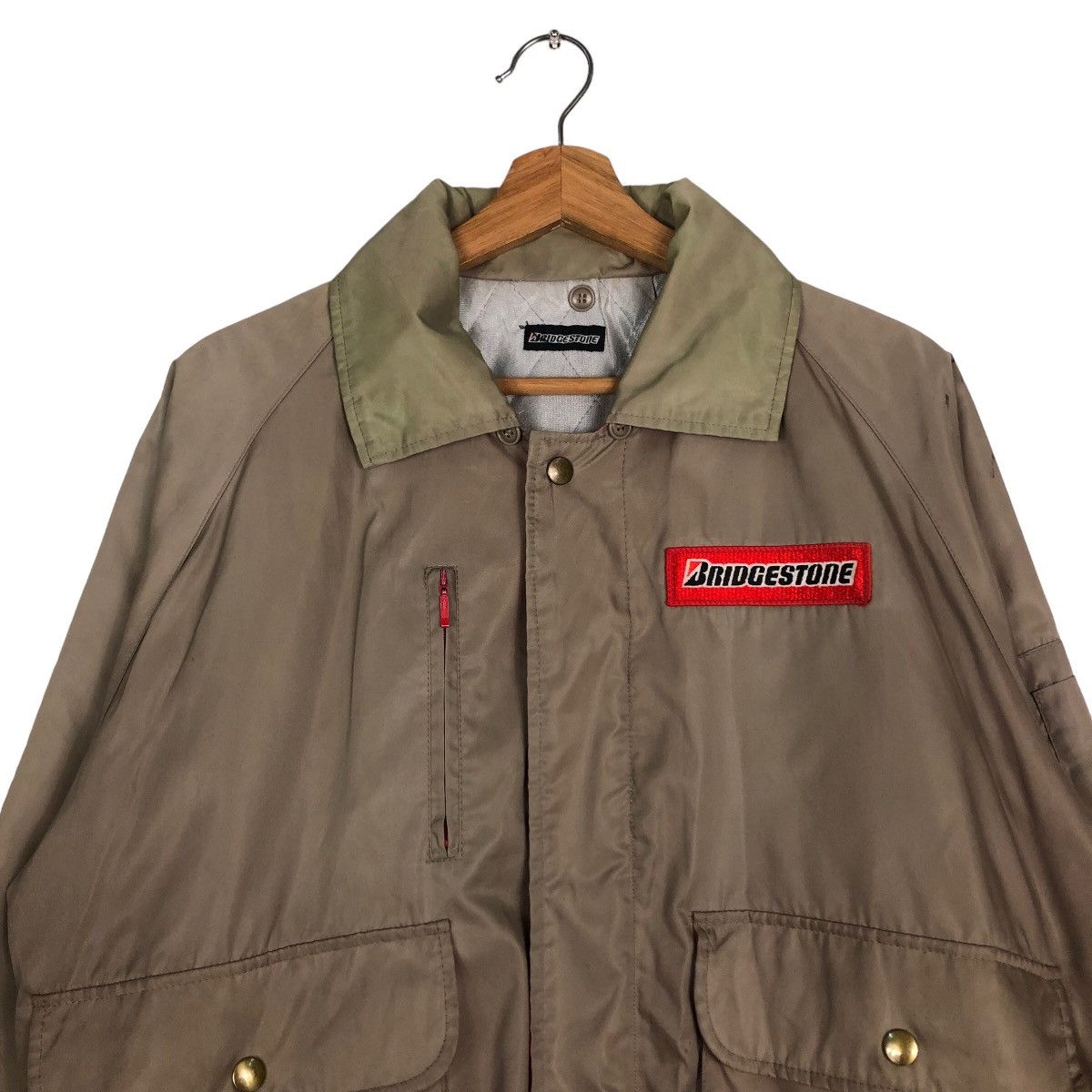 Vintage Ultimate Racing Bomber Jacket Bridgestone Big Logo SpellOut Size US M / EU 48-50 / 2 - 3 Thumbnail