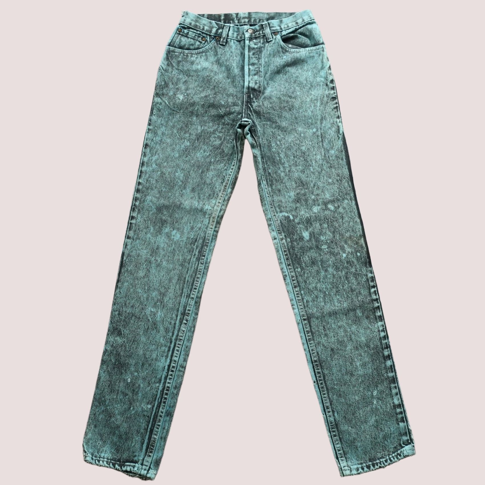 Levi's Vintage Levi's 501 Overwashed Denim Jeans Made in USA Womens Jeans 28x33 Overwashed 90s 80s Mens Size 28" / US 6 / IT 42 - 1 Thumbnail