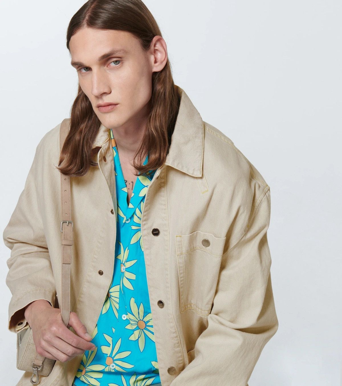 Jacquemus o1mle0526 La Veste De Nimes Yelo Jacket in Light Beige Size US S / EU 44-46 / 1 - 5 Thumbnail