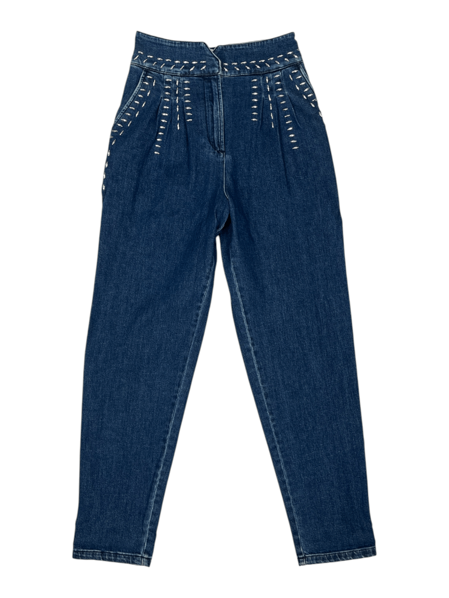 Alberta Ferretti Blue High Waist Baggy Jeans Size 27" / US 4 / IT 40 - 1 Thumbnail