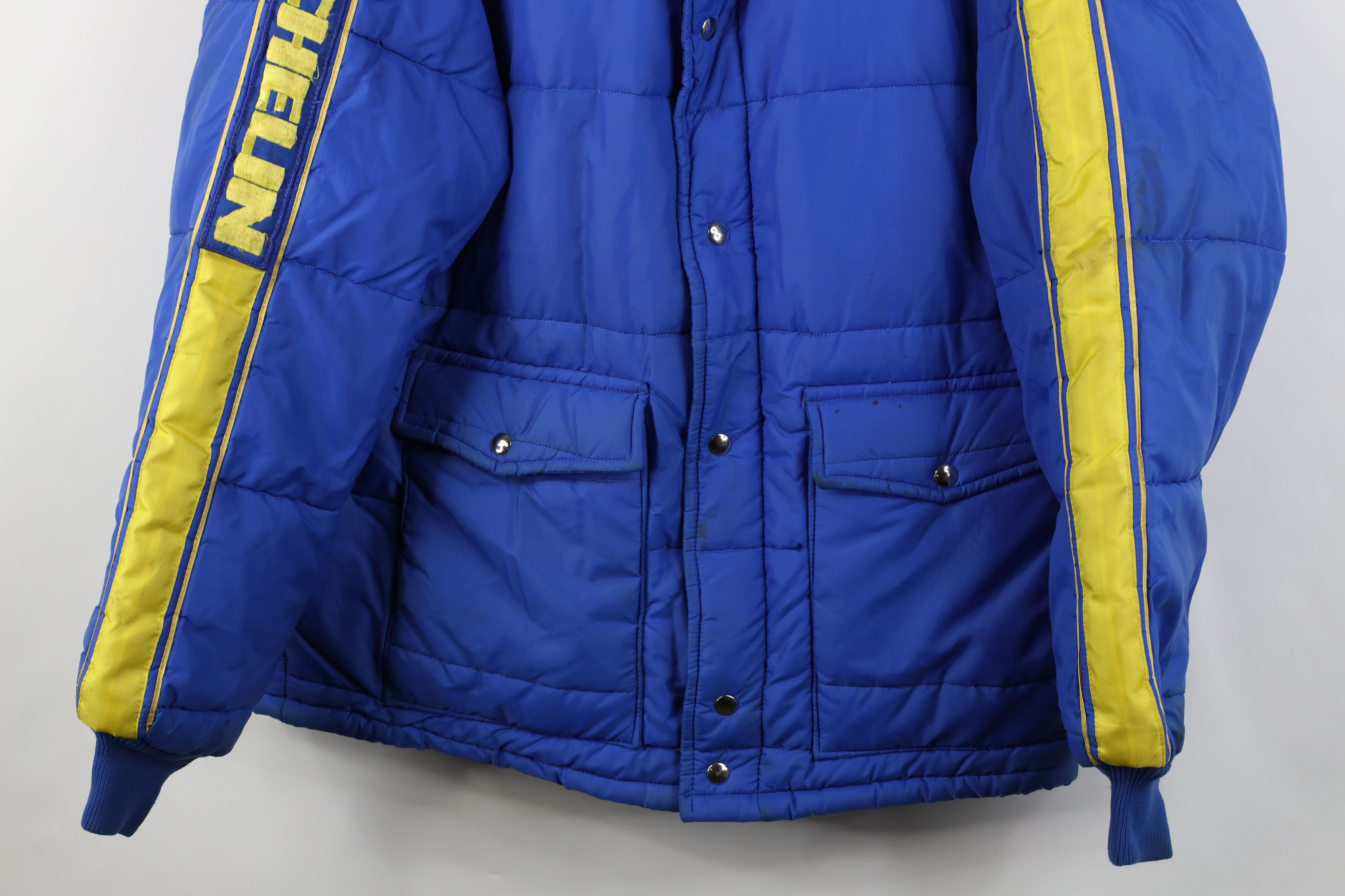 Vintage Vintage 70s Streetwear Michelin Tires Puffer Jacket Blue USA Size US XL / EU 56 / 4 - 3 Thumbnail