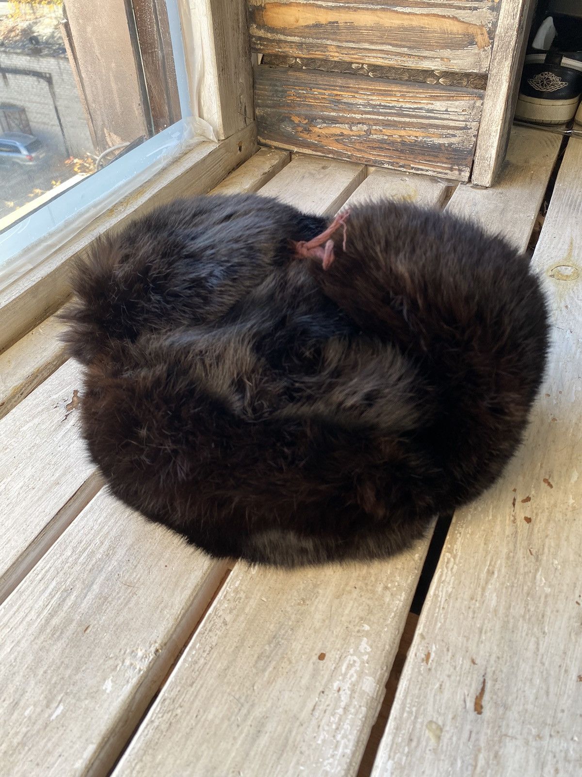 Vintage Vintage 60-70s USSR Fur hat trapper hat winter hat Size ONE SIZE - 6 Thumbnail
