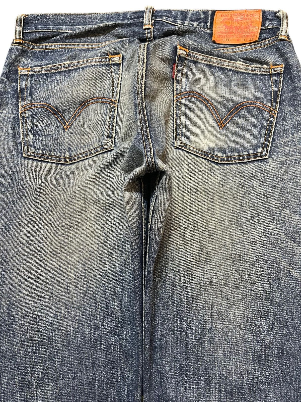 Levi's Vintage 90s Levis 503 Faded Wash Style Baggy Jeans Size US 34 / EU 50 - 5 Thumbnail