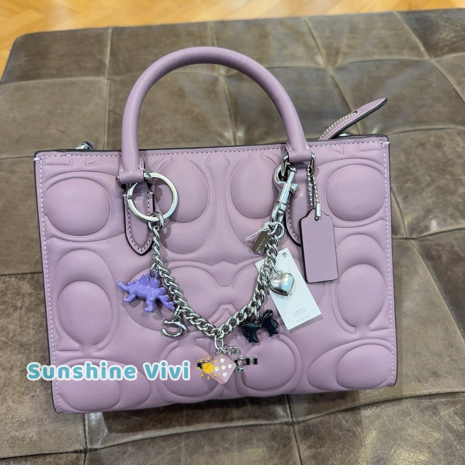 Coach NWT bundle Coach Maggie Small Tote CY670 & CZ633 Motif Chain Size ONE SIZE - 1 Thumbnail