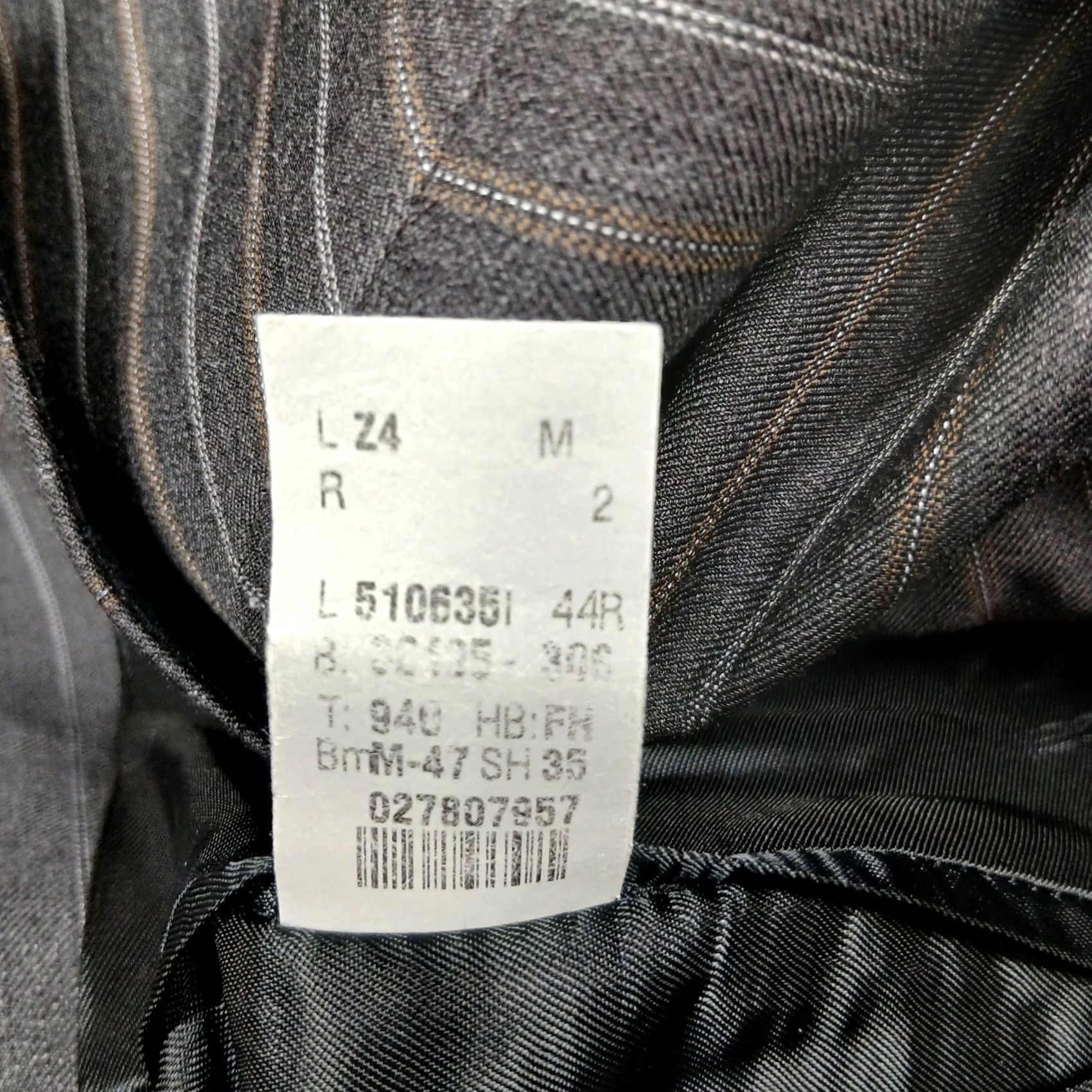 Ralph Lauren Lauren Ralph Lauren Blazer Men's 44R Gray Pinstripe Two Button Wool Size 44R - 5 Thumbnail