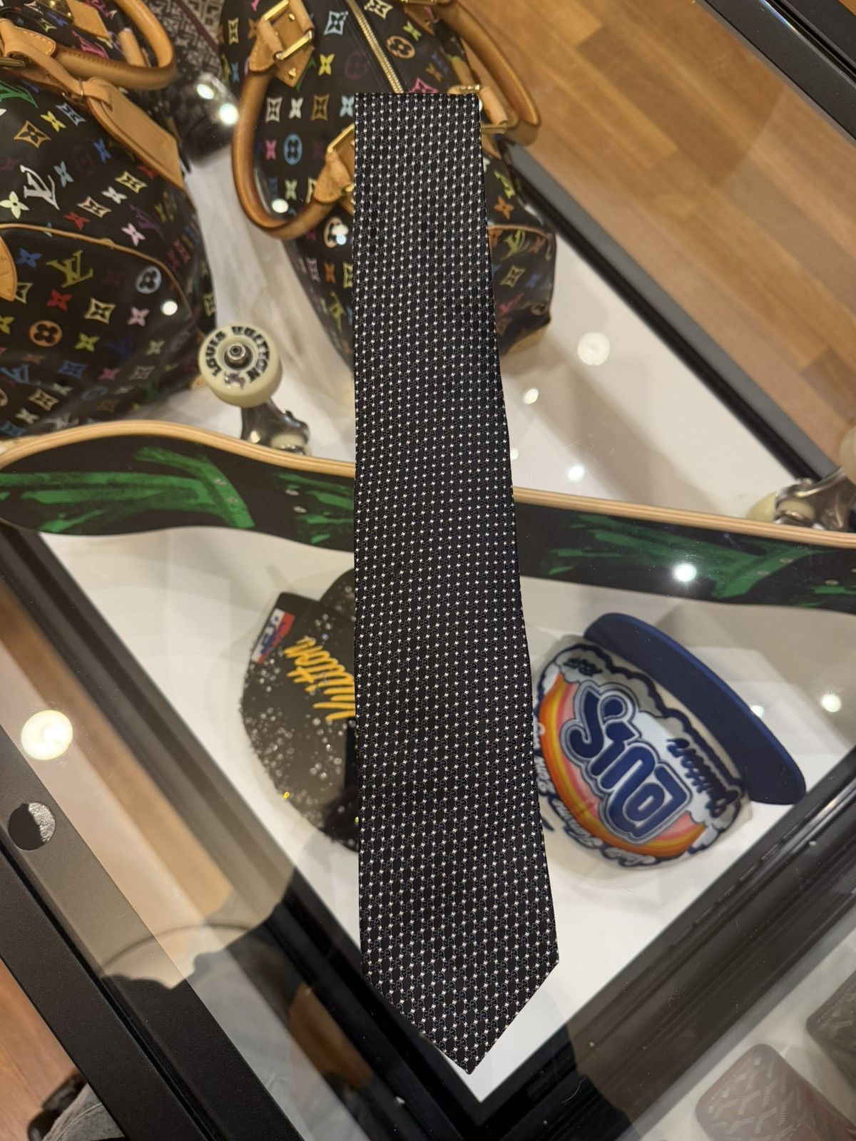 Gucci Gucci GG Supreme Tie - Black/White Size ONE SIZE - 1 Thumbnail