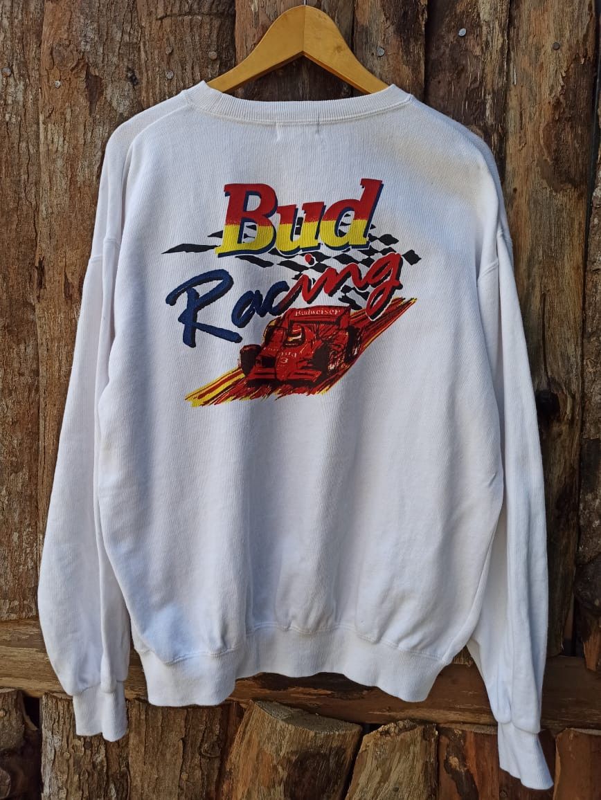 Budweiser × Vintage Vintage sweater BUDWEISER Size US L / EU 52-54 / 3 - 3 Thumbnail