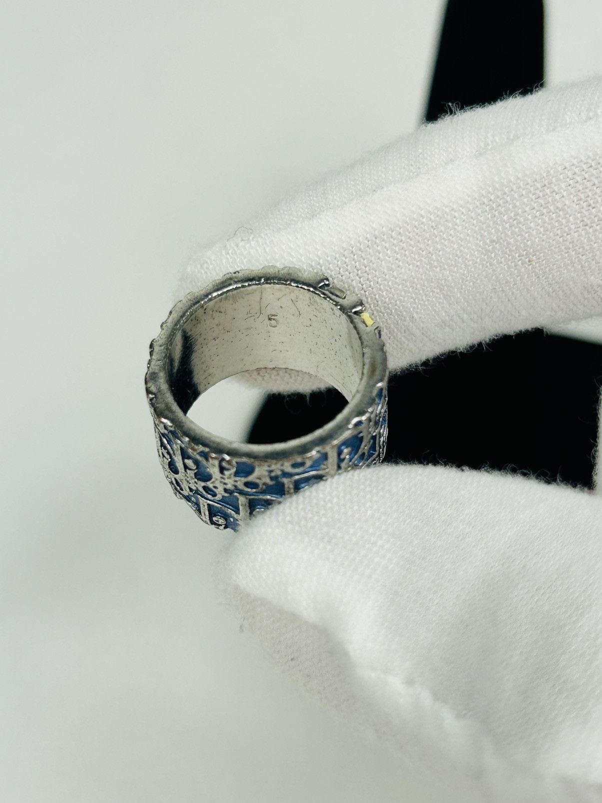 Dior Dior Blue Trotter 2 Ring Size 5 Size ONE SIZE - 3 Thumbnail