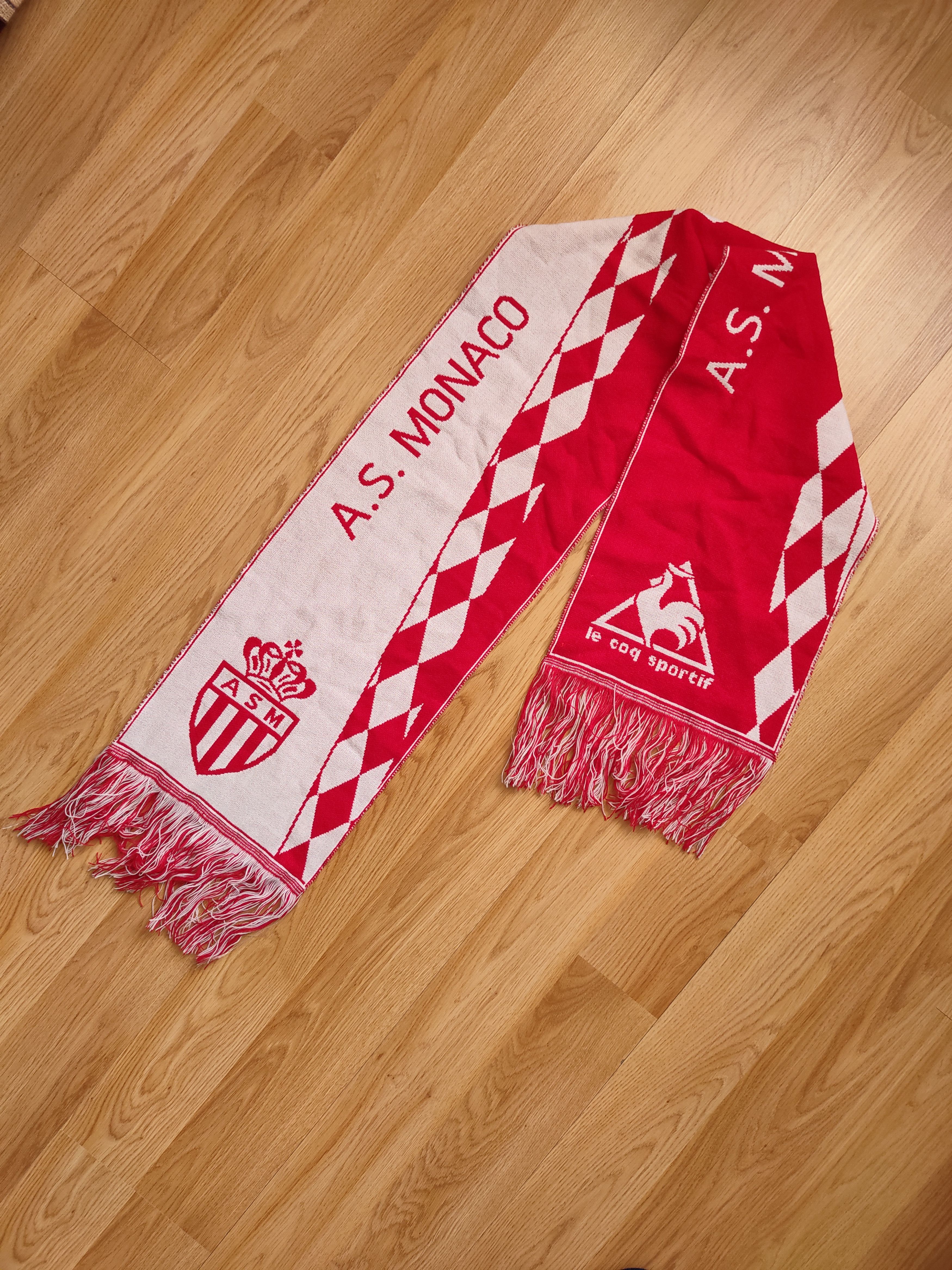 Le Coq Sportif Vintage scarf Le Coq Sportif A.S. Monaco Vetements Loisirs Size ONE SIZE - 5 Thumbnail
