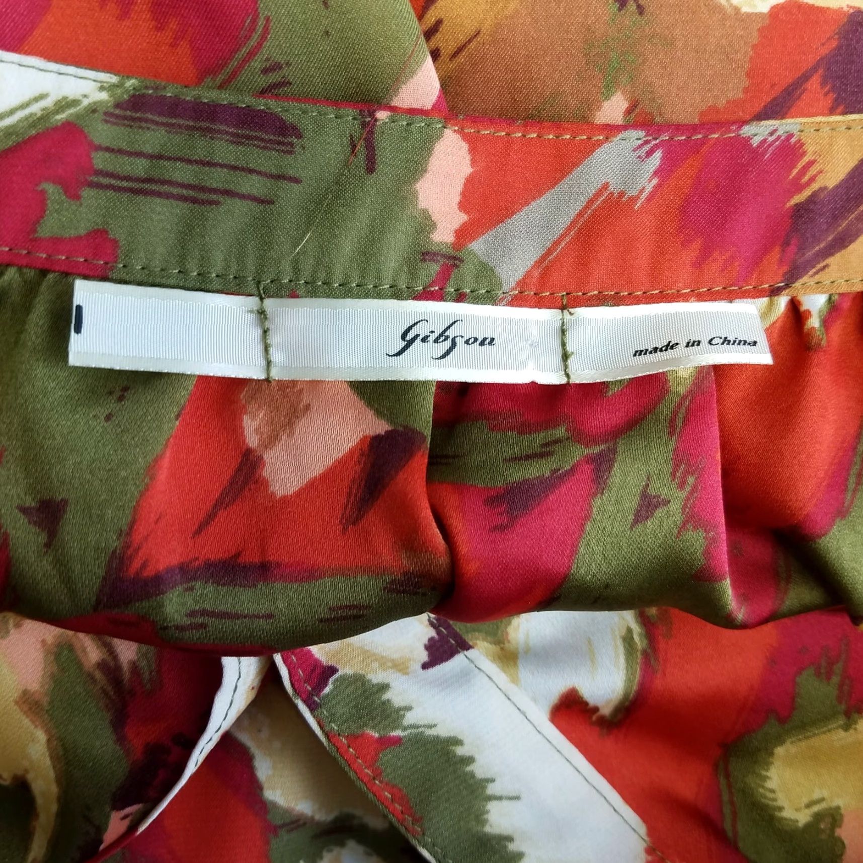 Vintage Gibson Womens Popover Blouse Sz Small Orange 3/4 Sleeve Shirt Womens Blouse Size S / US 4 / IT 40 - 4 Thumbnail