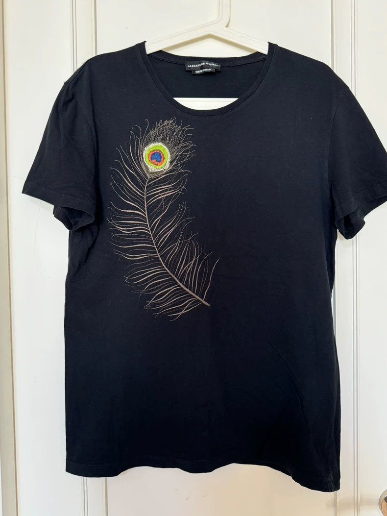 Alexander McQueen Alexander McQUEEN Feather T-shirt Size US M / EU 48-50 / 2 - 1 Thumbnail