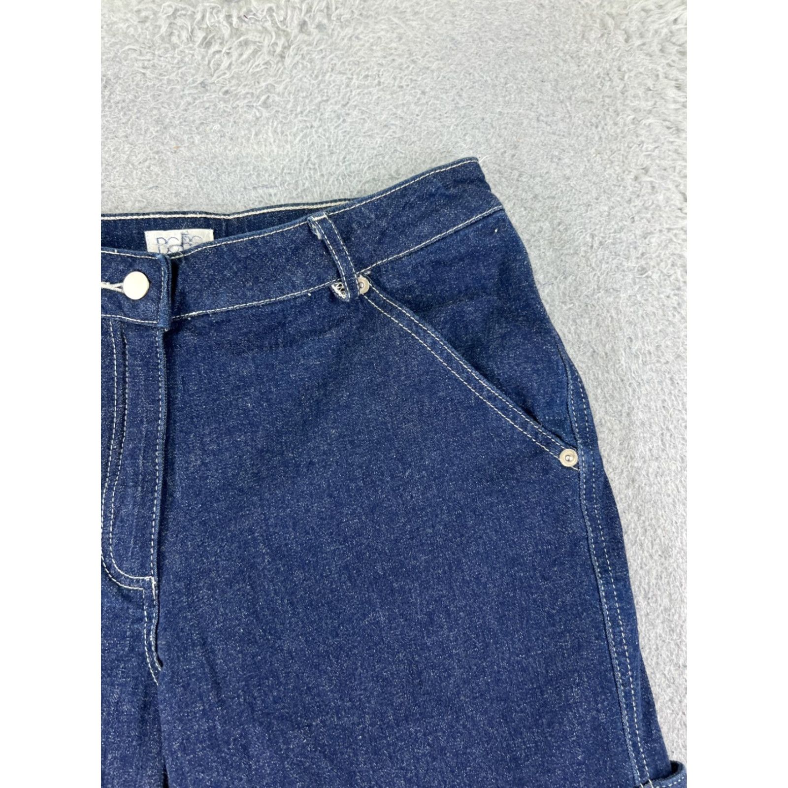 Bcbgmaxazria VINTAGE BCBGMAXAZRIA Shorts Womens 8 Denim Blue Cut-Off 26x12 5-Pocket Denim Jean Casual Hip-Hop Ready Womens Size 30" / US 8 / IT 44 - 5 Thumbnail
