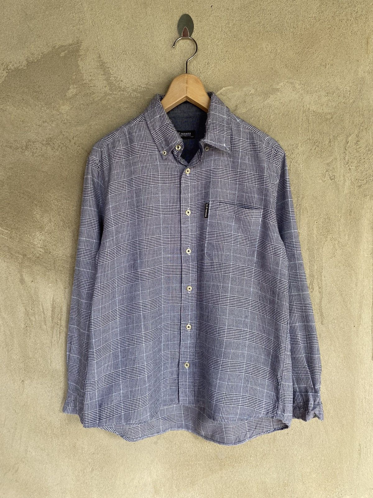 Flannel U.P Renoma Plaid Tartan Flannel Shirt Button Up Size US M / EU 48-50 / 2 - 2 Thumbnail