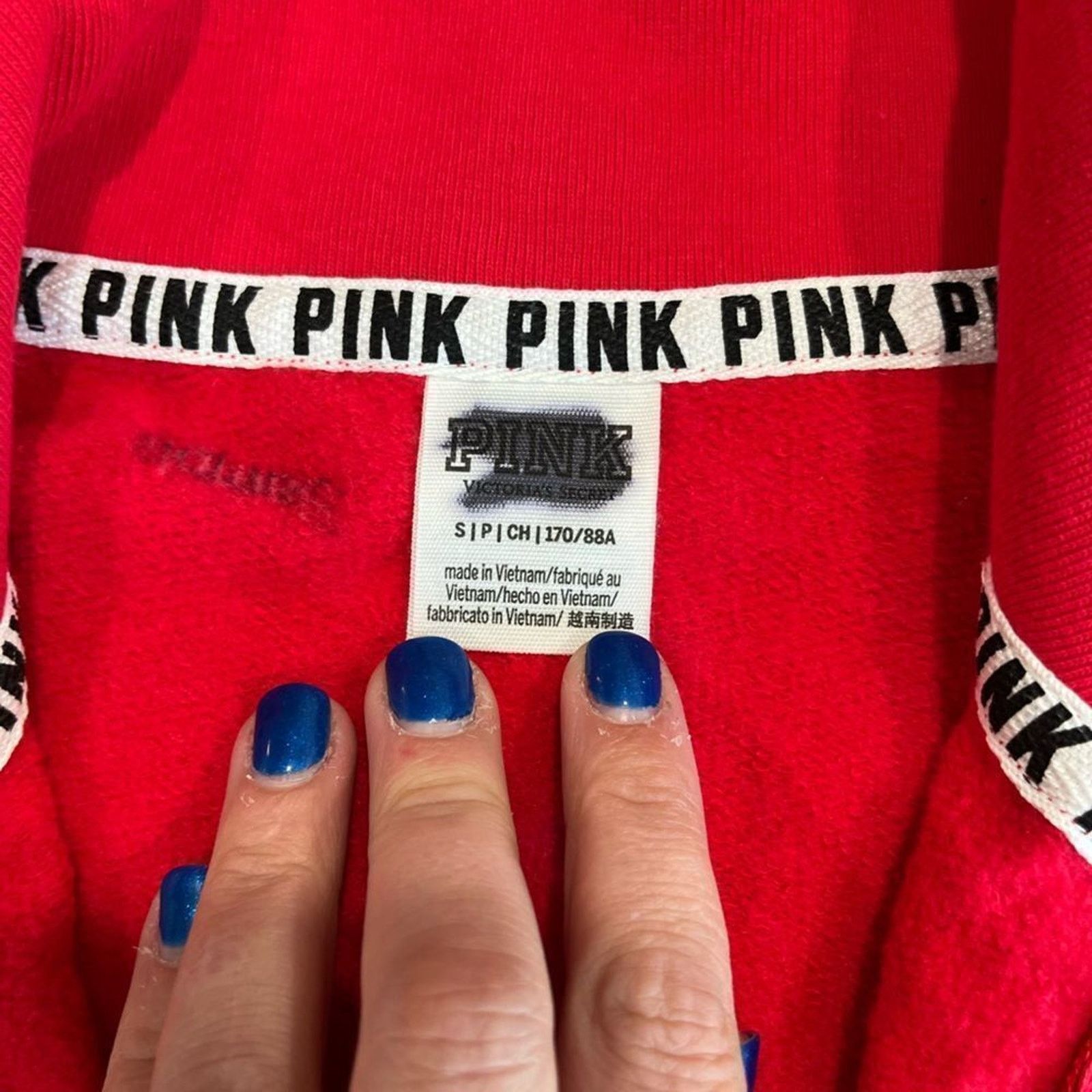 Vintage NWOT PINK Victoria’s Secret Full Zip Track Jacket Size US S / EU 44-46 / 1 - 4 Thumbnail