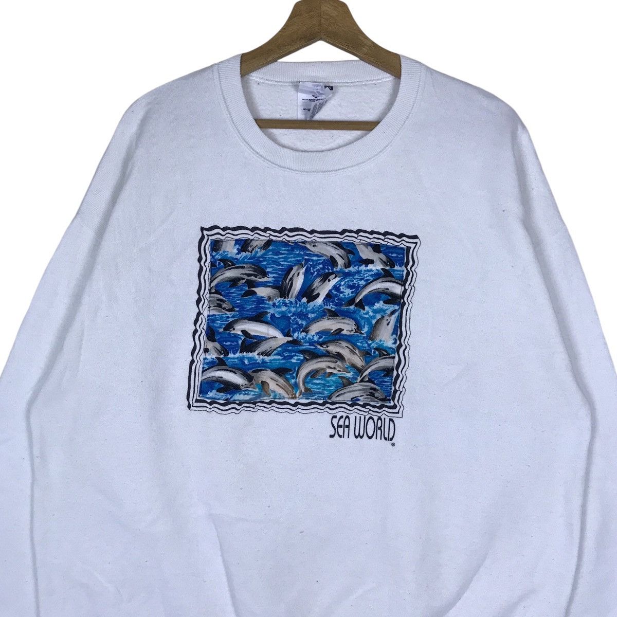 Jerzees Vintage Jerzees NuBlend Sea World Pullover Jumper Sweatshirt Size US XL / EU 56 / 4 - 2 Thumbnail