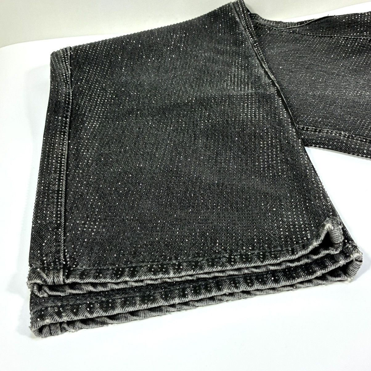 Alexander Wang Alexander Wang Hotfix Crystal Moto Jeans Pants Black Grey 28 Size 28" / US 6 / IT 42 - 16 Thumbnail