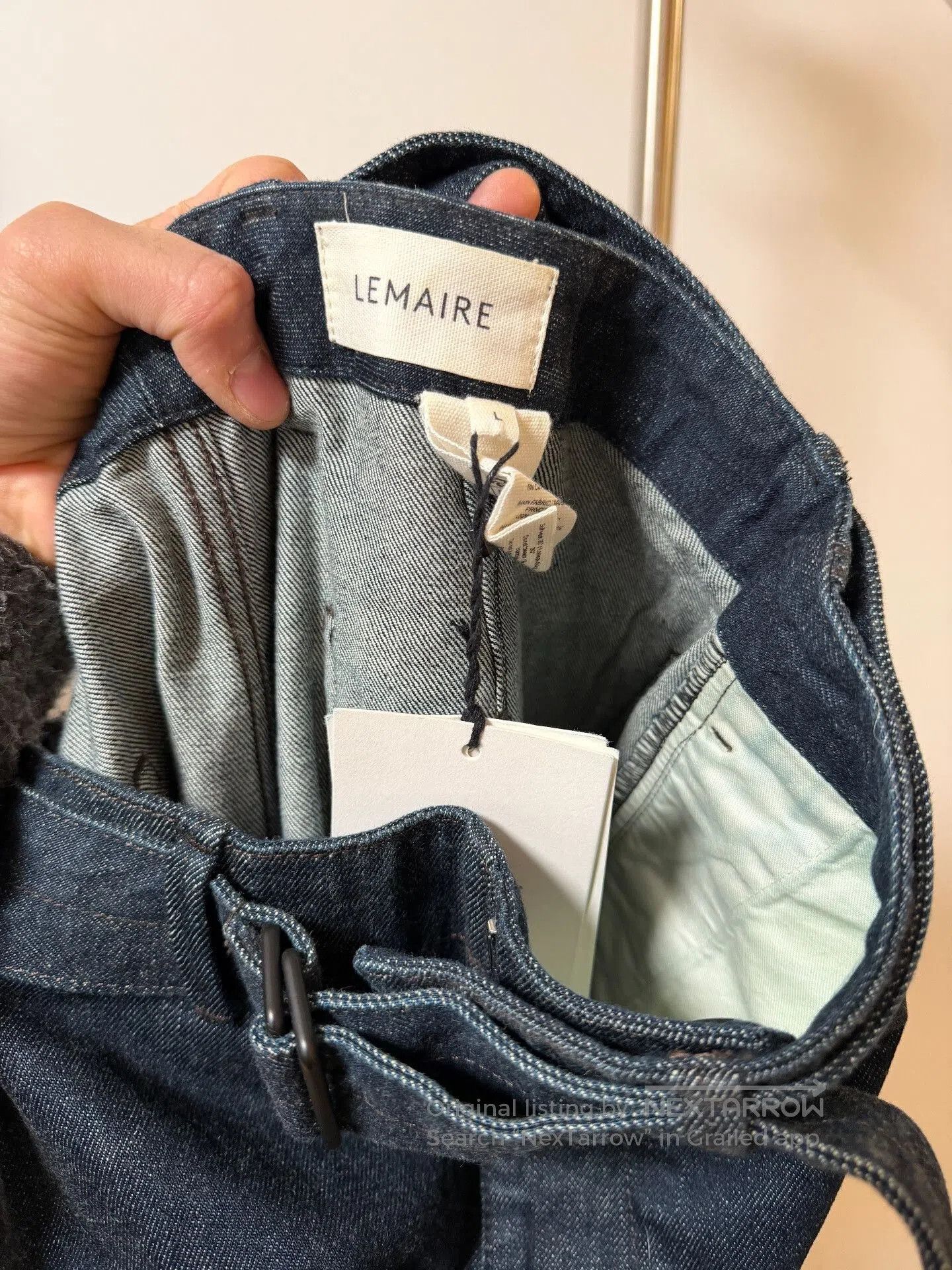 Lemaire Lemaire 23AW Indigo Curved Seam Jeans. Size US 26 / EU 42 - 6 Thumbnail