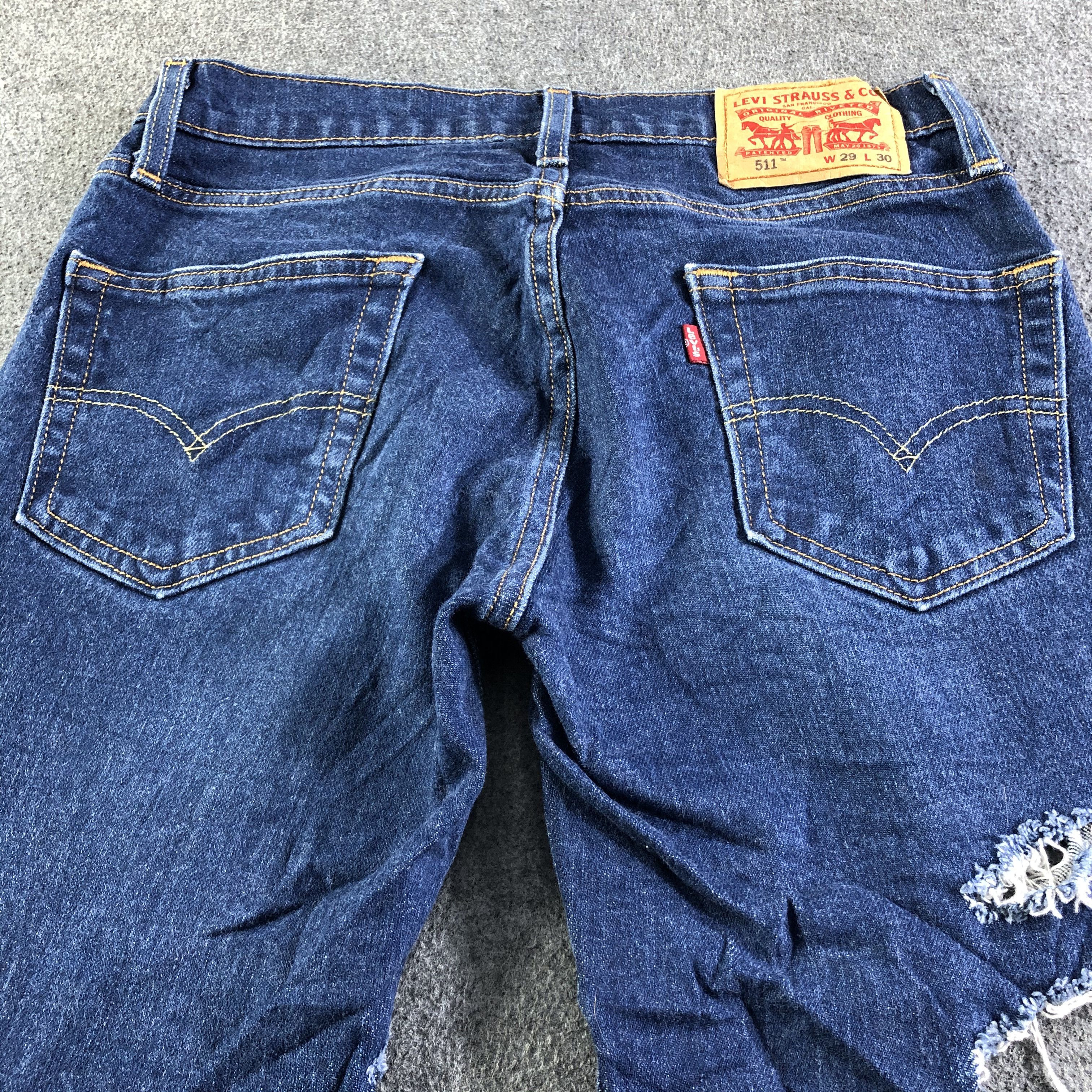 Levi's × Vintage Vintage Blue Wash Levis 511 Jeans-J4456 Size 29" - 4 Thumbnail