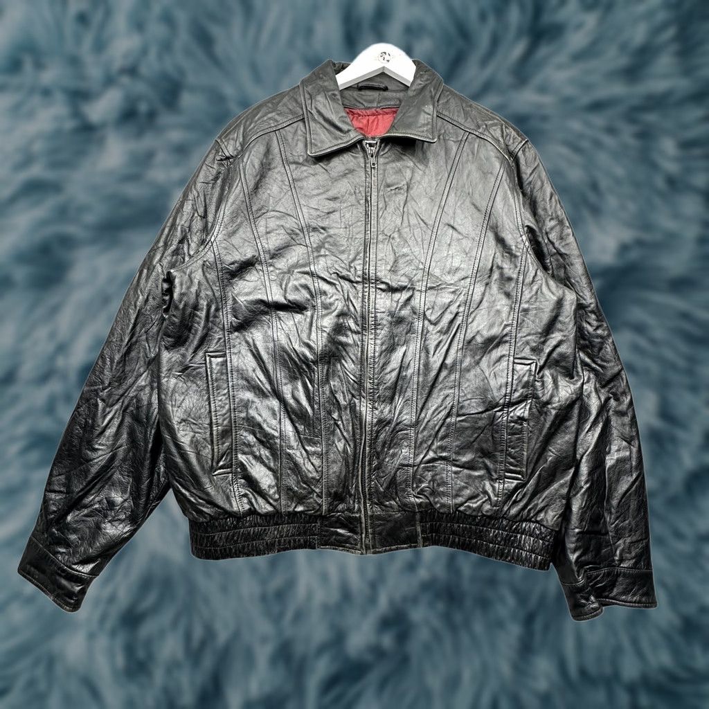 Vintage VINTAGE Wilsons Leather Thinsulate Jacket Men 2XLT Black Removable Liner Bomber Jacket/Bomber Mens 2XL Black Thinsulate Leather Bomber Jacket Size US XXL / EU 58 / 5 - 1 Thumbnail