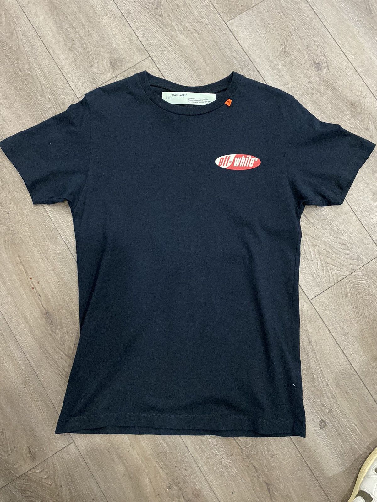 Off-White Off-White Diagonal Split Logo T-Shirt Size US S / EU 44-46 / 1 - 1 Thumbnail