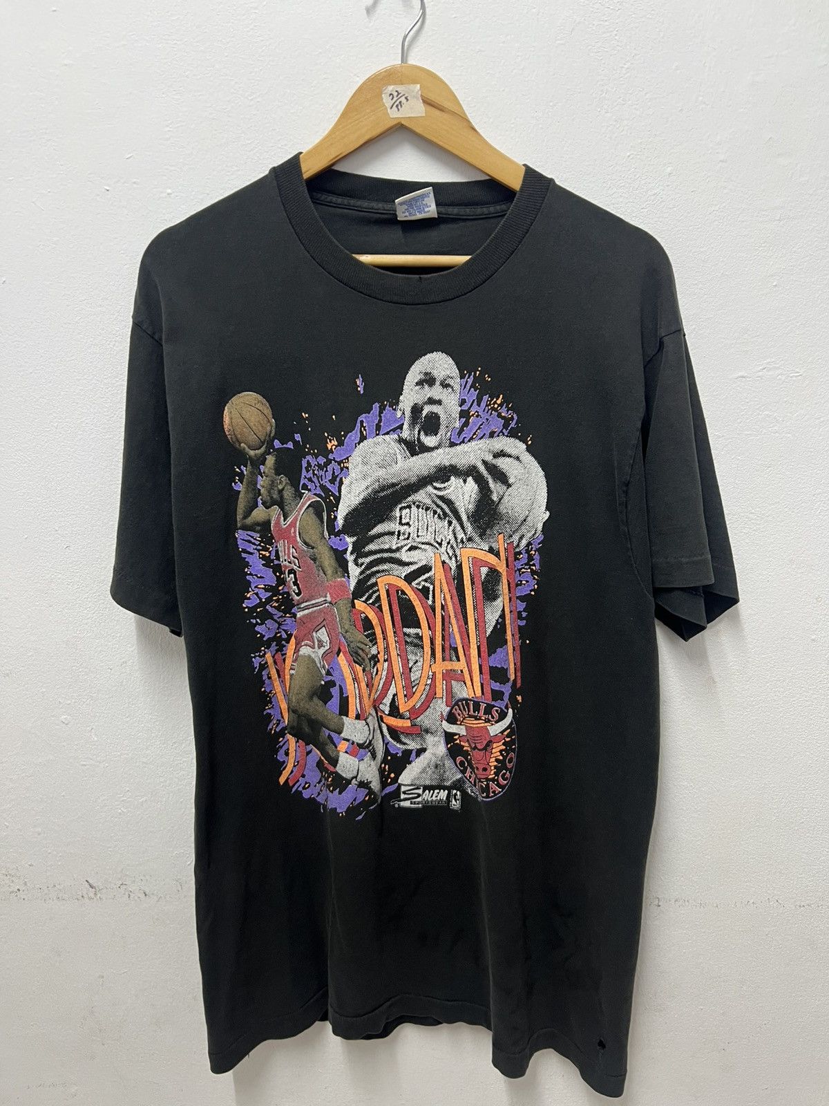 NBA × Salem Sportswear Micheal Jordan Chicago Bulls Size US XL / EU 56 / 4 - 1 Thumbnail