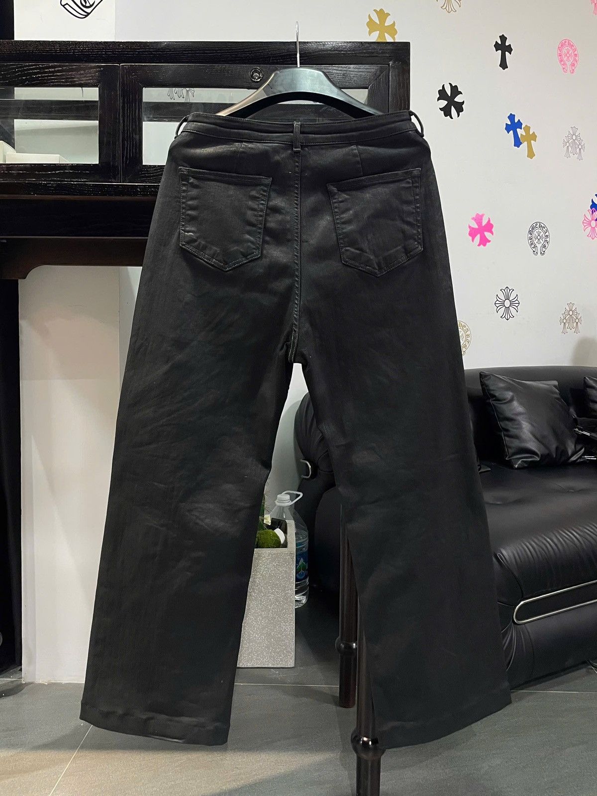 Rick Owens Rick Owens Geth Jeans Waxed Size US 29 - 2 Thumbnail