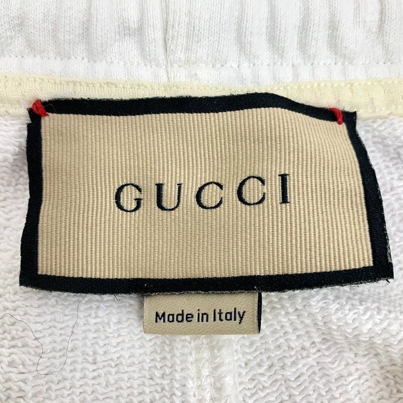 Gucci Gucci SizeXS White logo embroidered cotton drawstring leg c Size US 27 - 7 Thumbnail