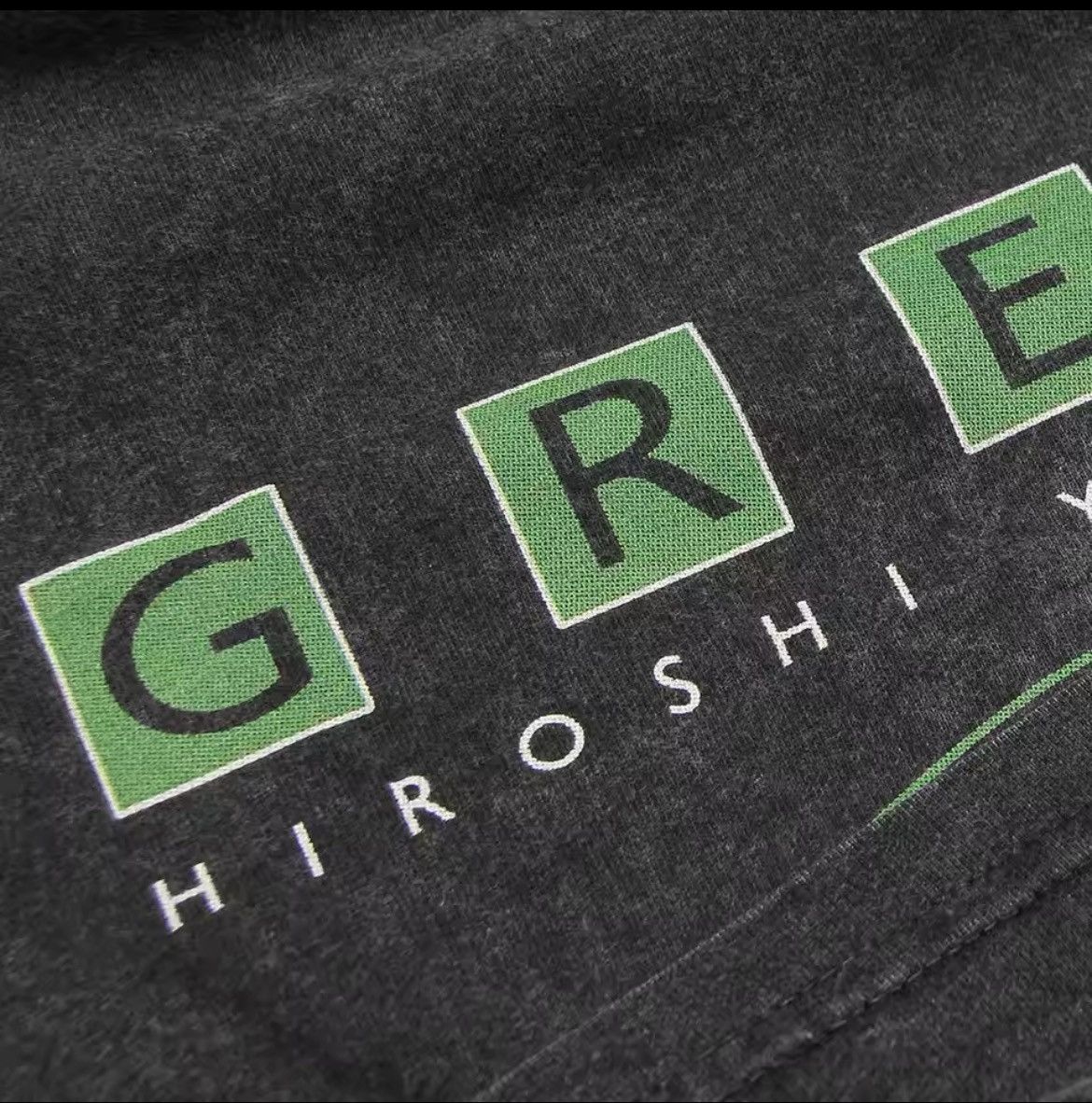 Japanese Brand × Vintage Hiroshi Yoshimura Green Graphic Printed Cotton Tshirt Size US L / EU 52-54 / 3 - 7 Thumbnail