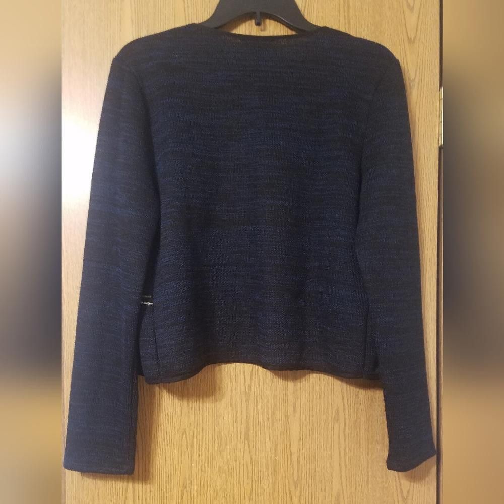 Designer American Eagle Black & Blue Embellished Cardigan Size Large Size L / US 10 / IT 46 - 3 Thumbnail