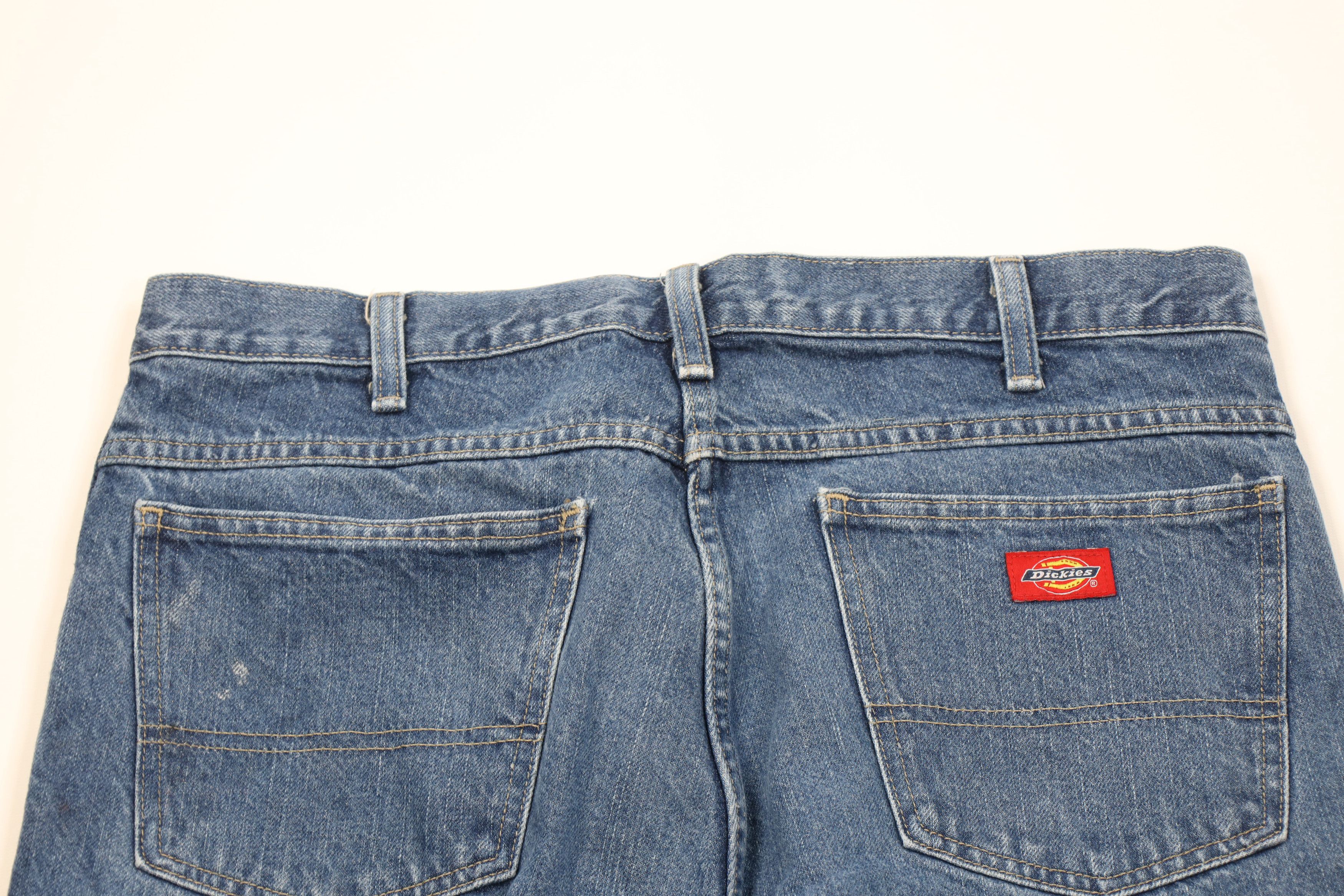 Dickies Vintage Y2K Dickies Wide Leg Dungaree Denim Jeans Blue Size US 34 / EU 50 - 12 Thumbnail