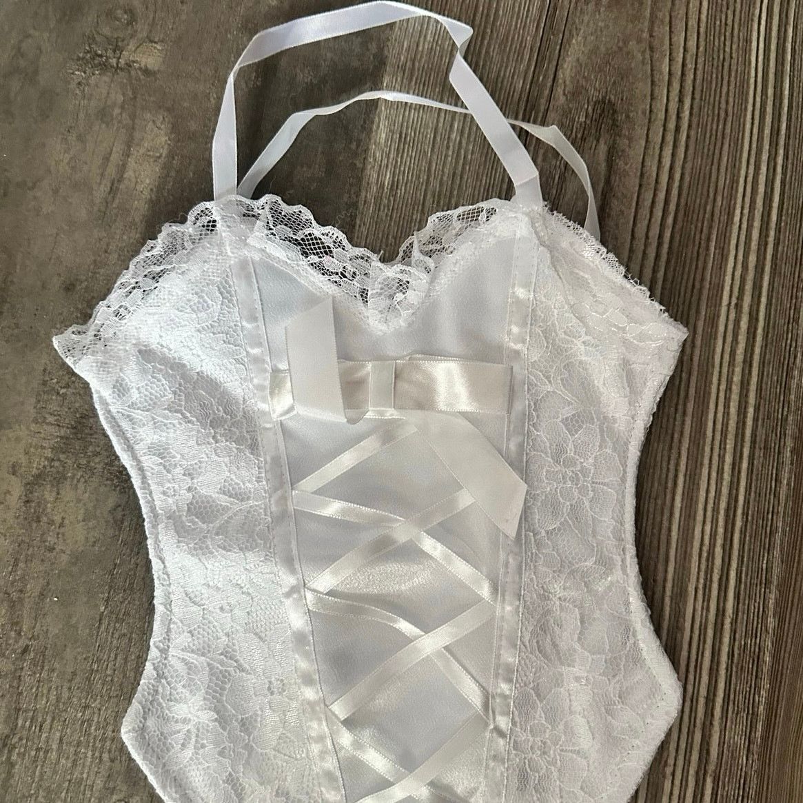 Other white corset lace mini hand bag Size ONE SIZE - 2 Thumbnail