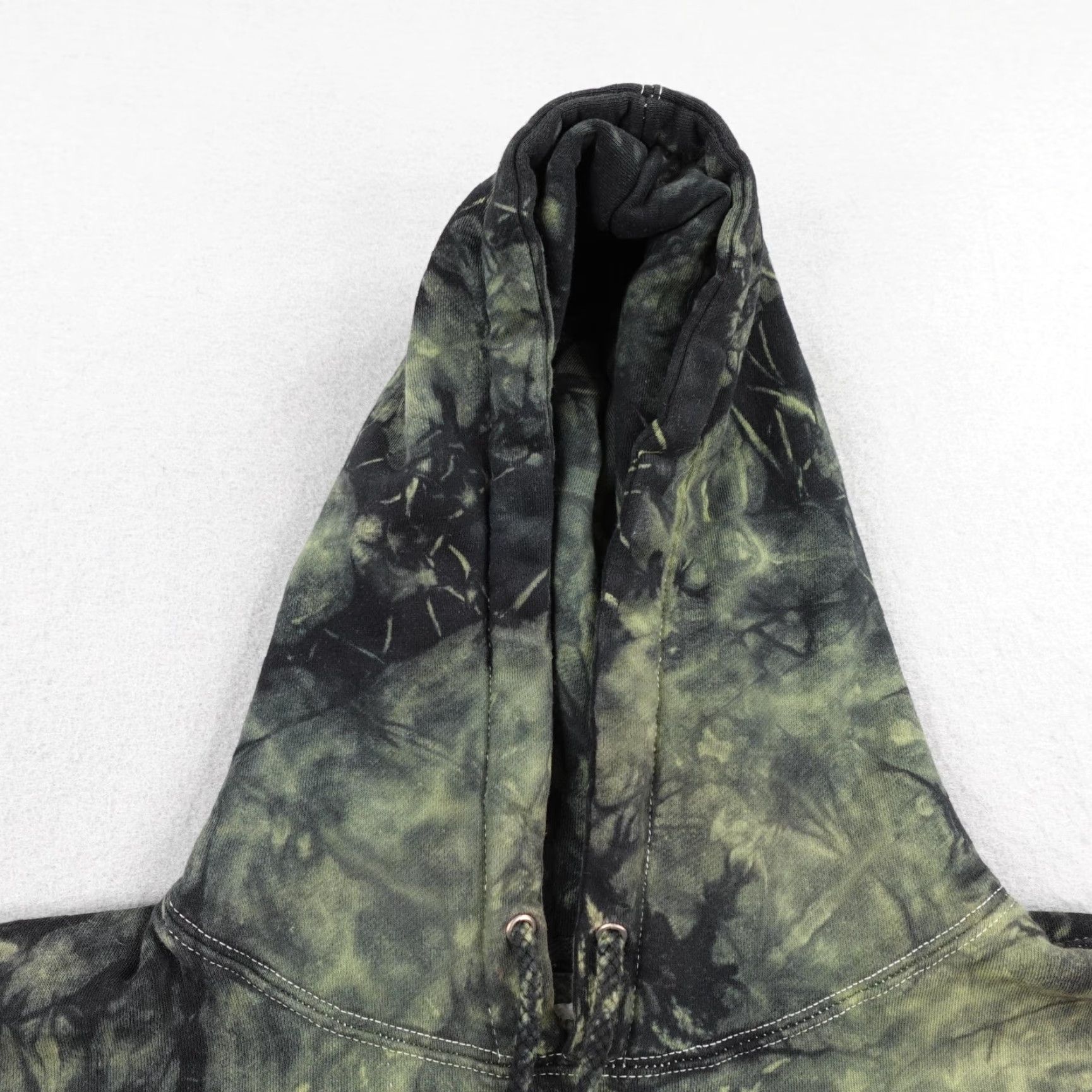 Hypland Hypland Hoodie Men Medium Green Black Tie Dye Anime Gon Freecss Sweatshirt Size US M / EU 48-50 / 2 - 2 Thumbnail
