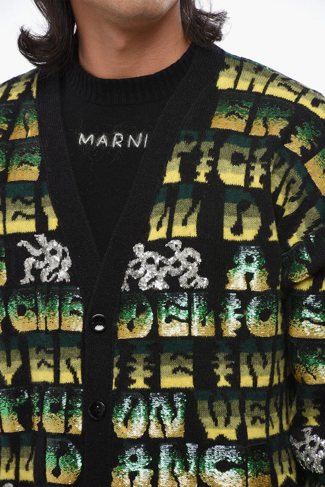 Celine og1mm0426 Wool Cardigan in Multicolor Size US M / EU 48-50 / 2 - 3 Thumbnail