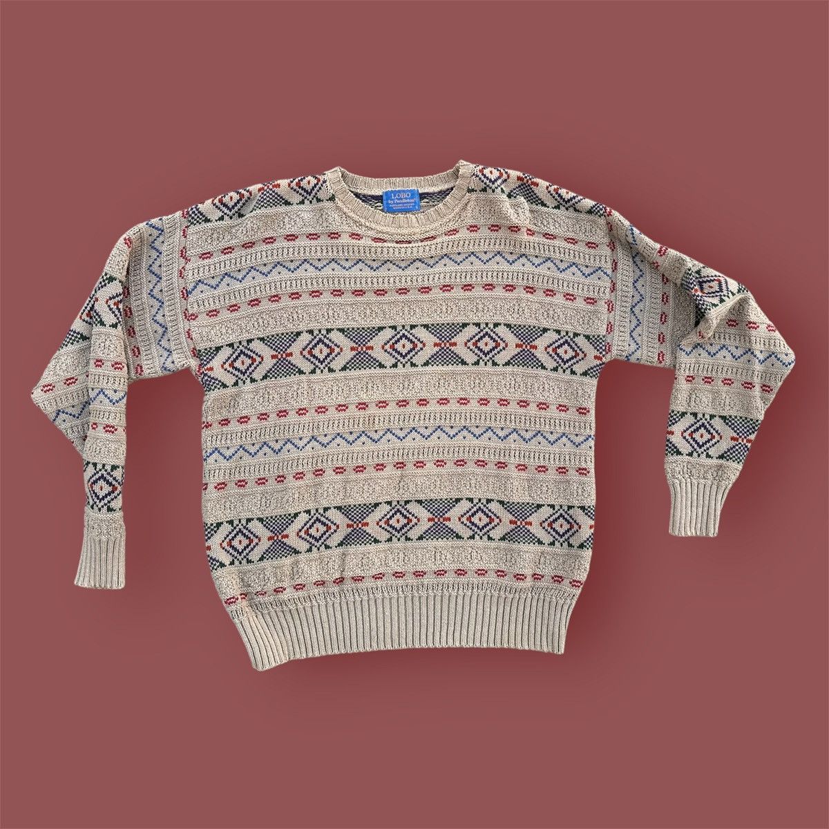 Pendleton aztec lobo shops sweater