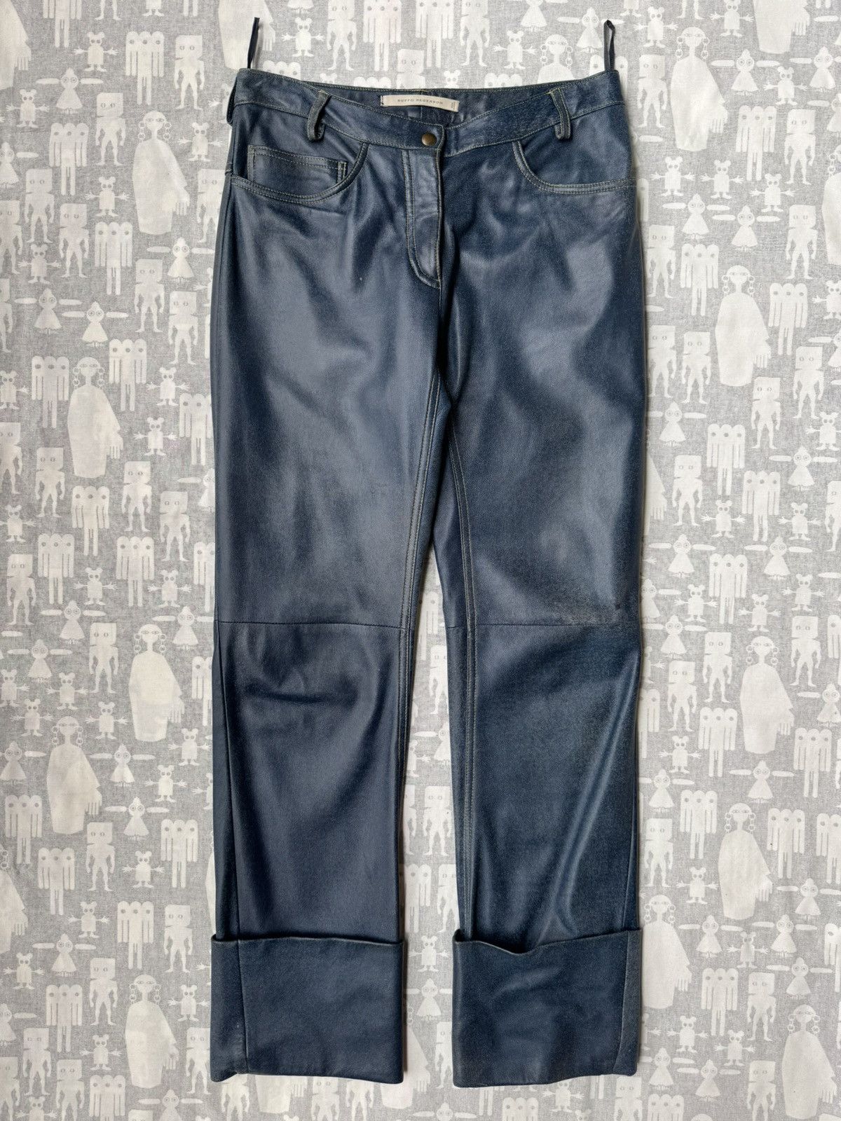 Ruffo Research AW00 Trompe-L'Oeil Denim Leather Jeans