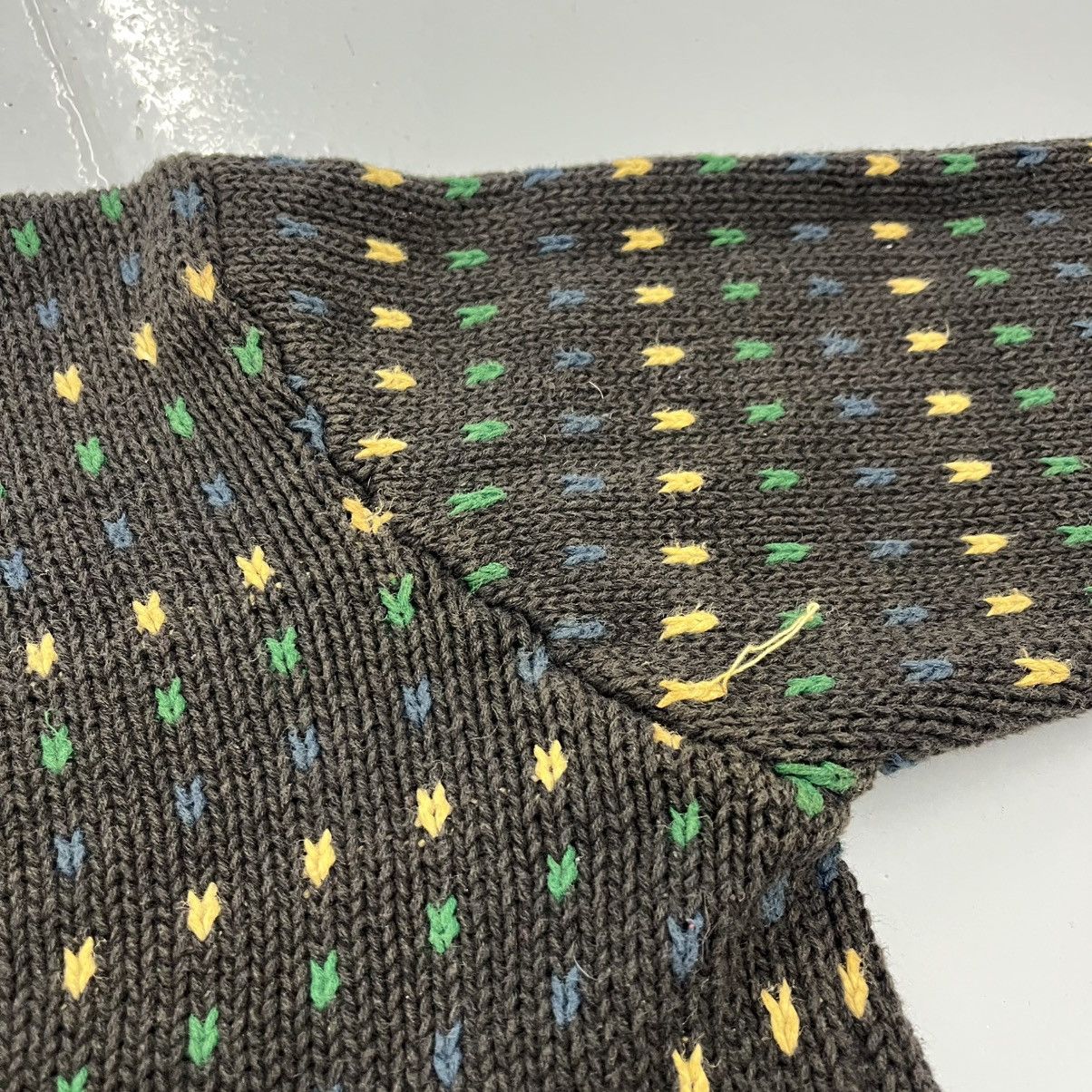 Other Vintage 90s Cricket Black Pattern Cotton Boxy Sweater Size US L / EU 52-54 / 3 - 2 Thumbnail