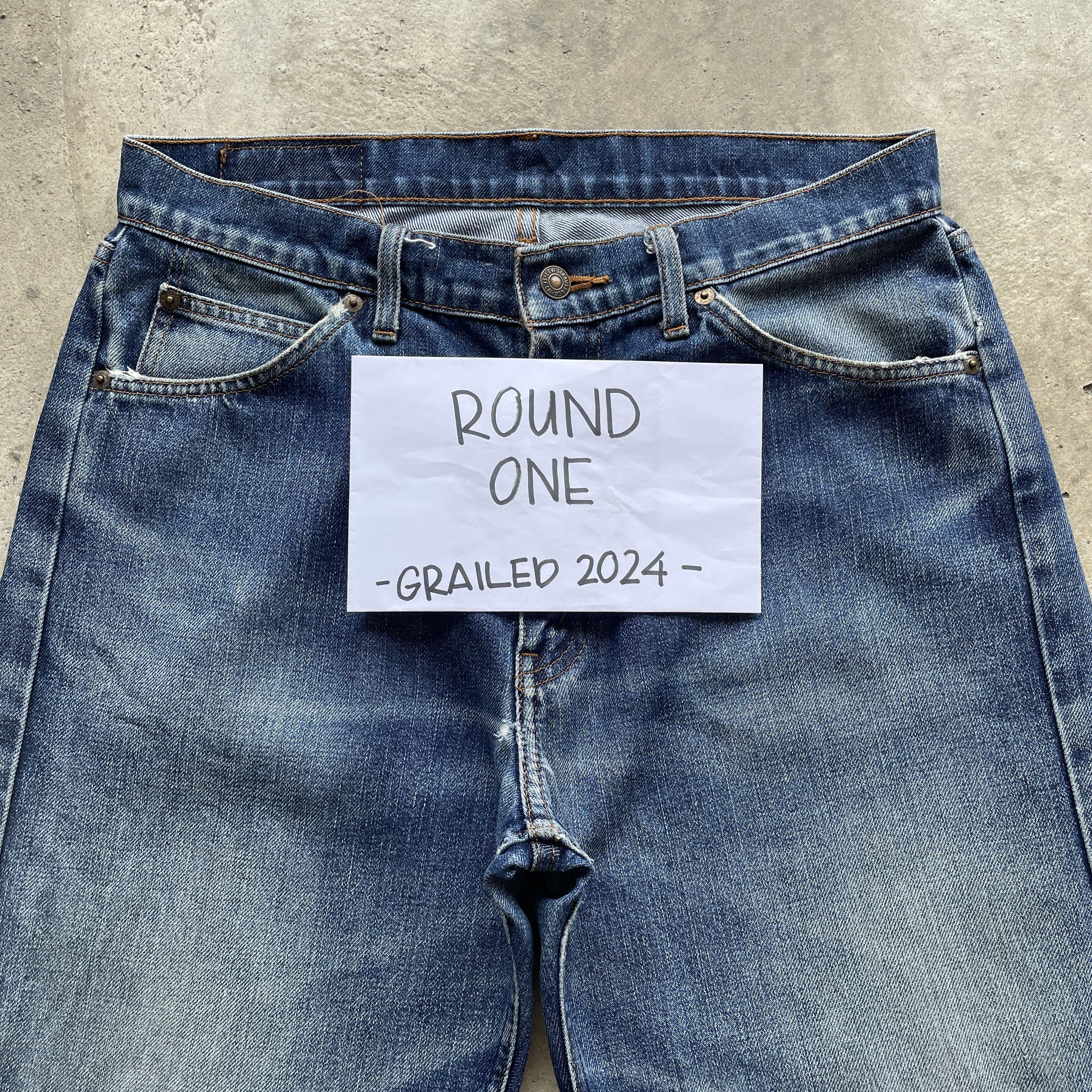 Levi's × Levi's Vintage Clothing Vintage Levi’s 612 Distressed Jeans Faded Orange Tag Pants Size US 32 / EU 48 - 3 Thumbnail