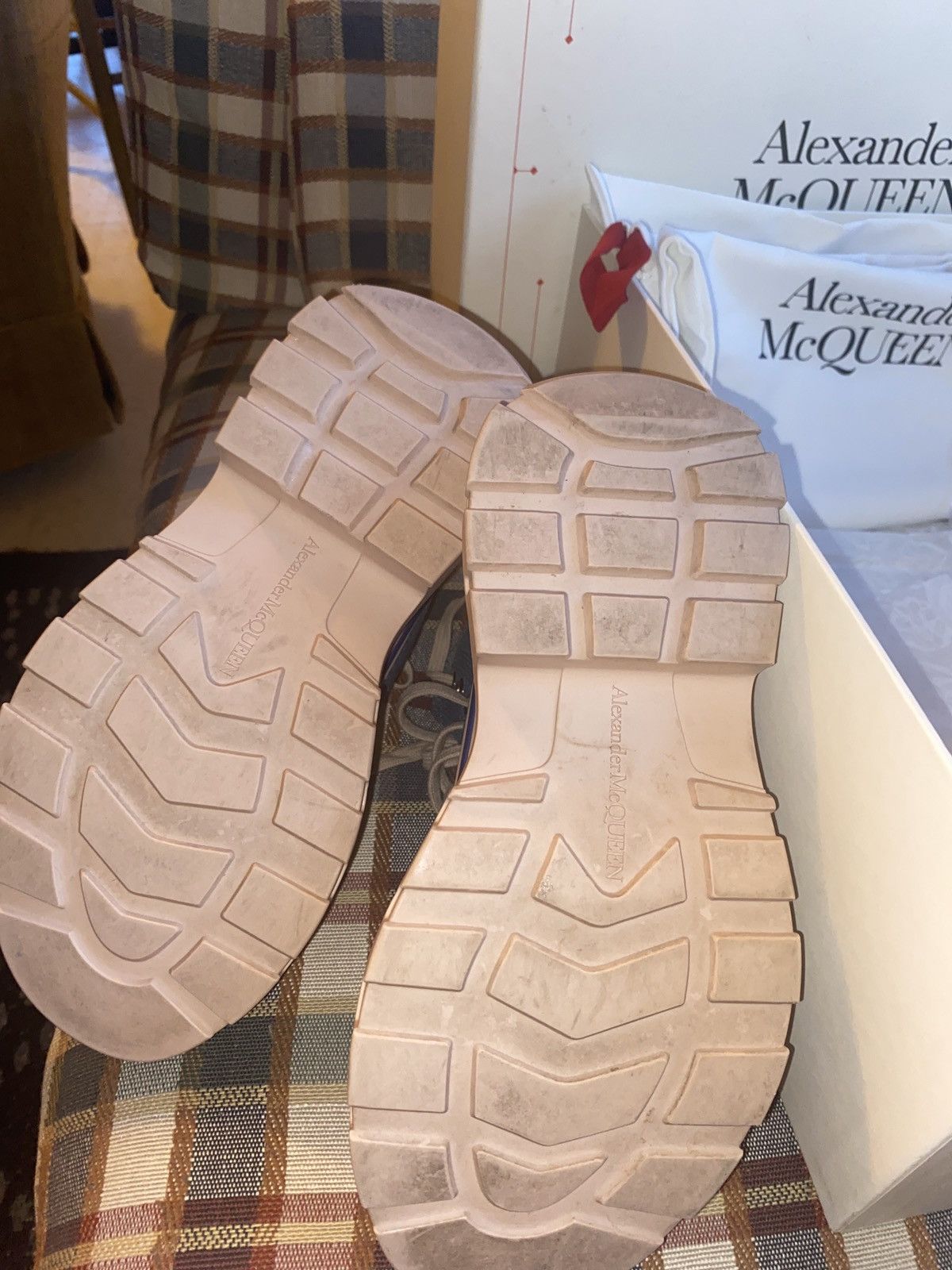 Alexander McQueen × Designer Alexander McQueen Tread Slick Lace-Up Sneaker Boots Size US 5 / IT 35 - 7 Thumbnail