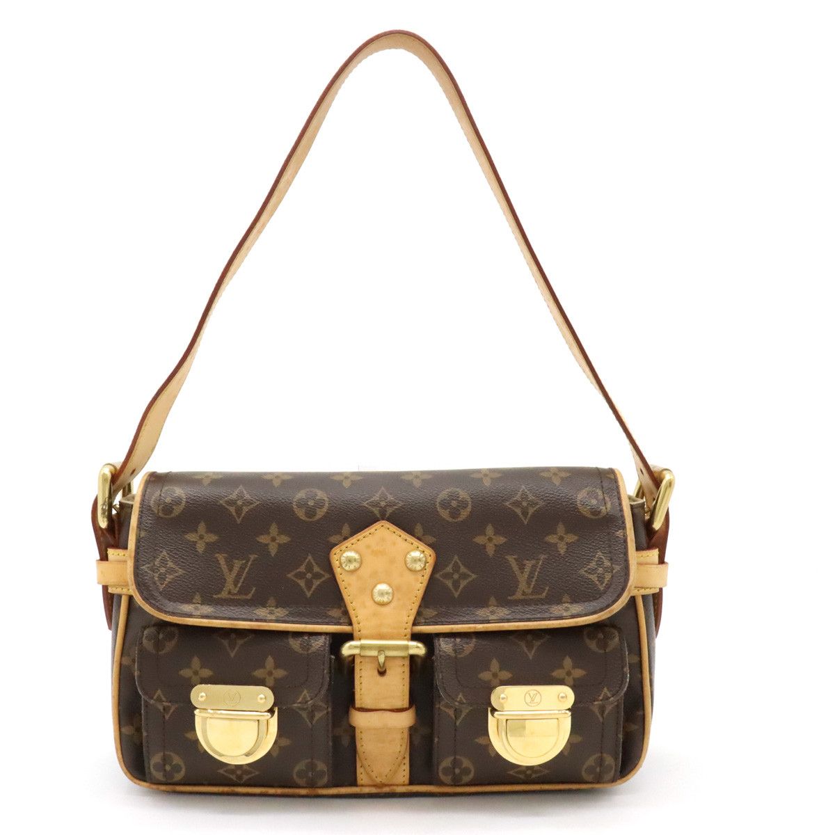 Louis Vuitton Louis Vuitton Louis Vuitton Monogram Hudson PM Shoulder Bag M40027 Canvas Shoulder Bag M40027 in Good Condition Size ONE SIZE - 1 Thumbnail