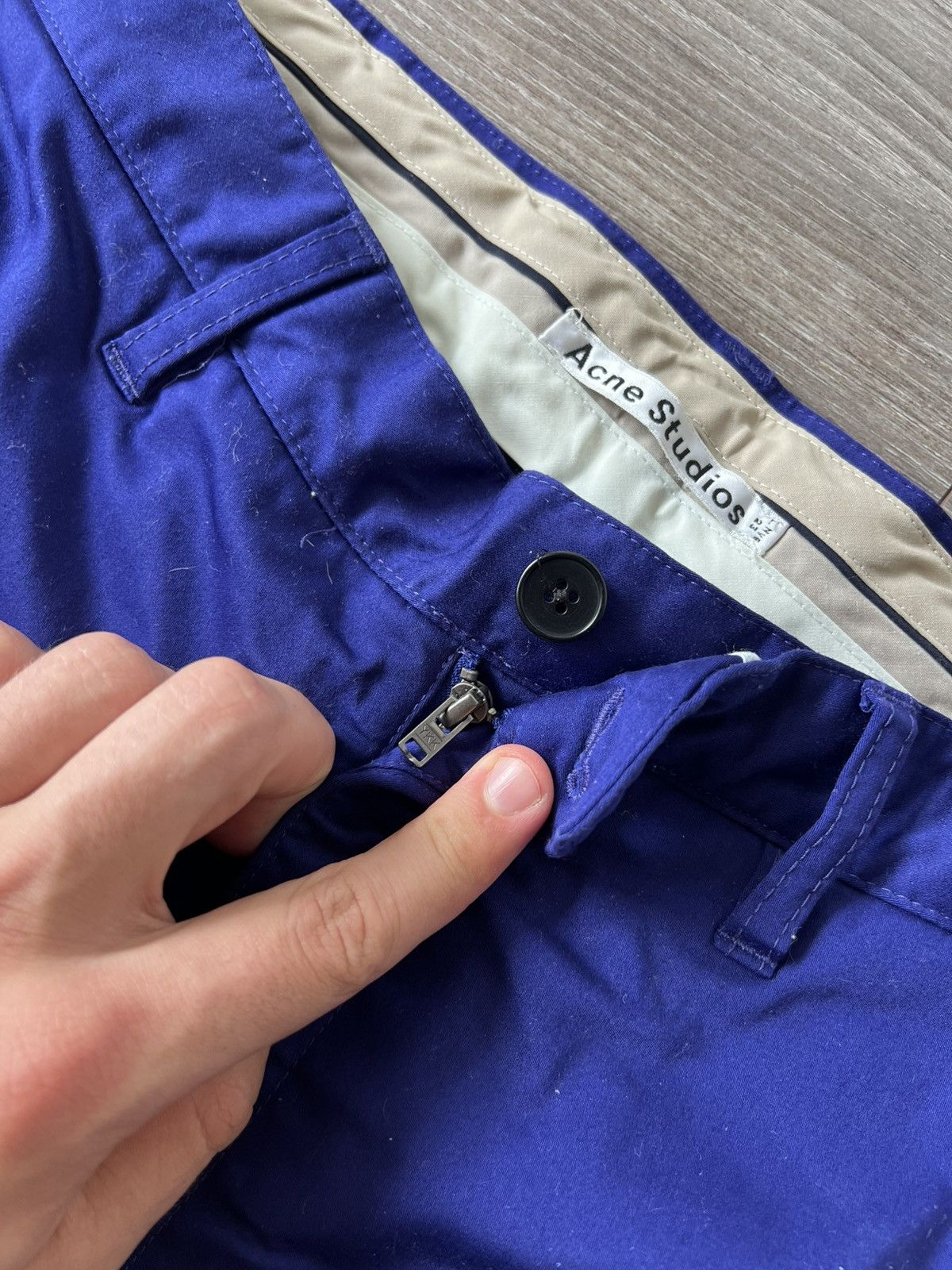 Acne Studios × Designer Archival Acne Studios Roc Satin Cotton Skinny Pants Size US 34 / EU 50 - 11 Thumbnail