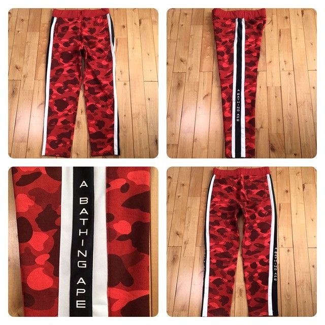 Bape BAPE Red camo sweat pants a bathing ape ★size L Size US 34 / EU 50 - 1 Thumbnail