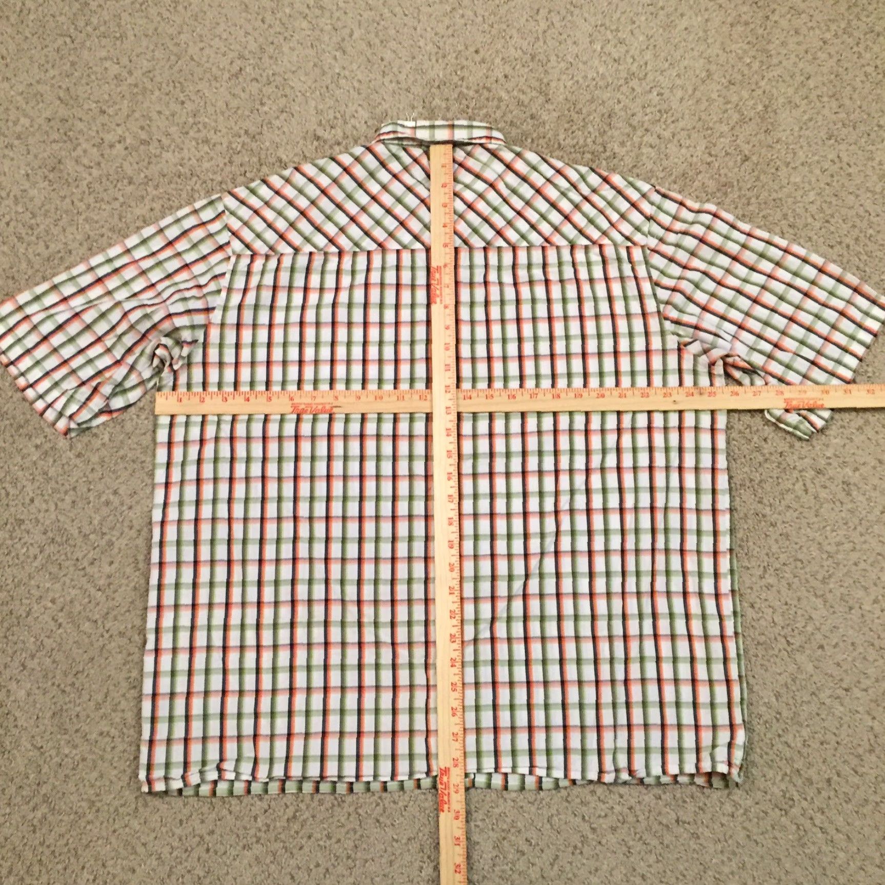 Ecko Unltd. Ecko Unltd Shirt Mens XL Green Plaid Short Sleeve Button Up Cotton Size US XL / EU 56 / 4 - 6 Thumbnail