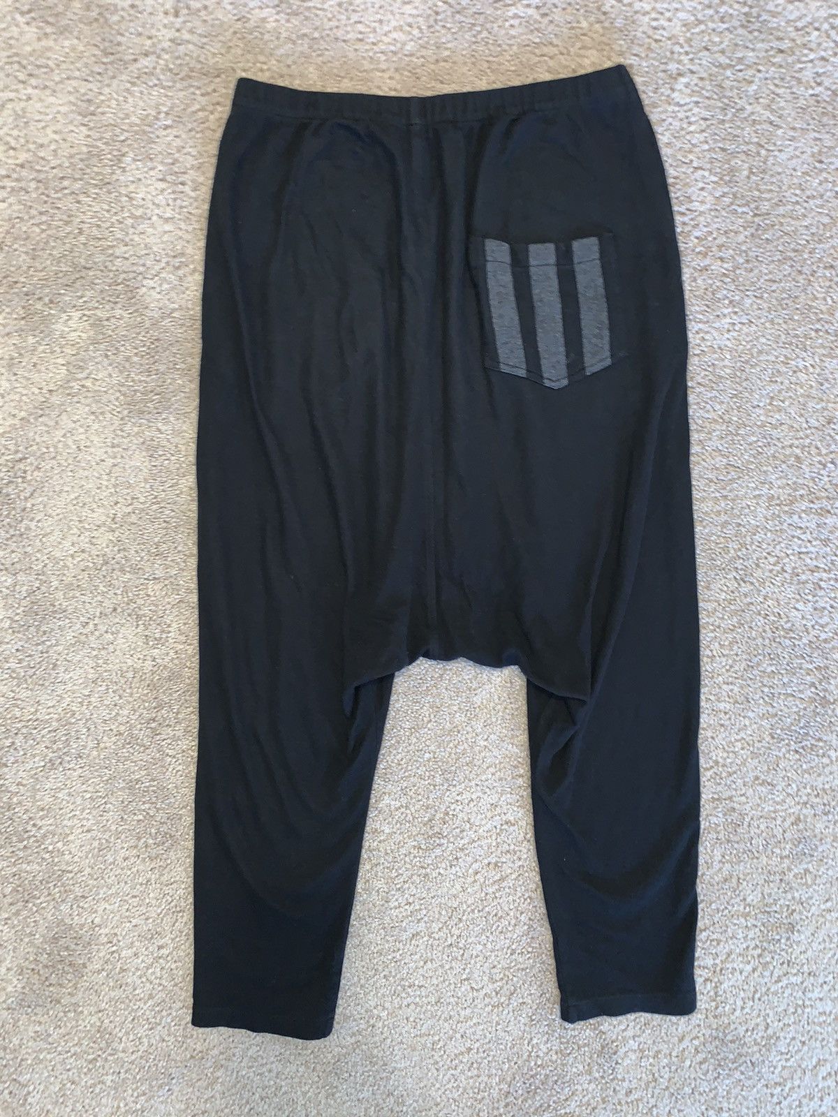 Y-3 Y-3 SAMPLE 1/1 DROP CROTCH COTTON JOGGERS Size US 32 / EU 48 - 2 Thumbnail
