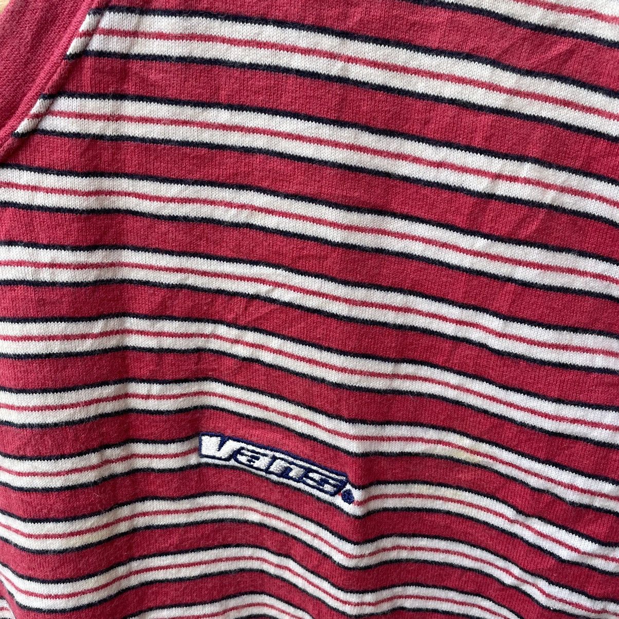 Vans × Vintage 🔥Vintage 90s Vans Spellout Logo Nice Striped Tee Size US M / EU 48-50 / 2 - 4 Thumbnail