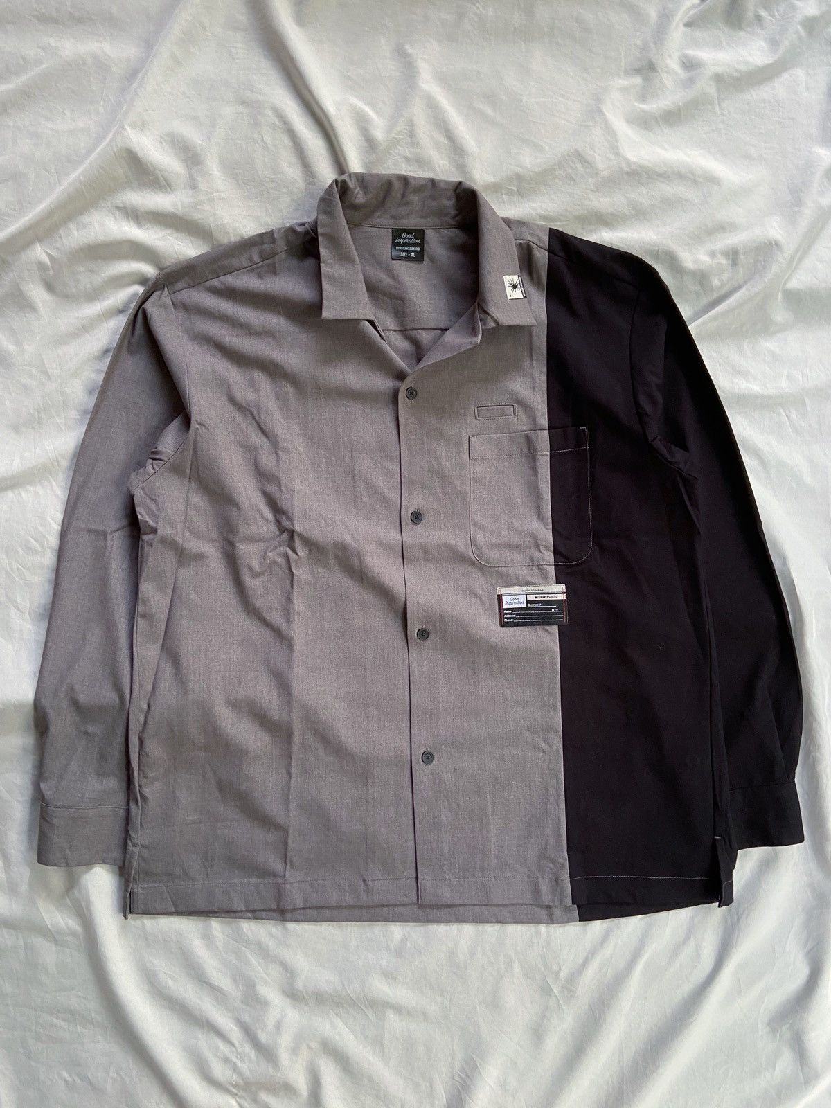 GU × Maison MIHARA YASUHIRO MIHARAYASUHIRO x G.U TWO TONE COLORS BUTTON DOWN SHIRT Size US XL / EU 56 / 4 - 1 Thumbnail