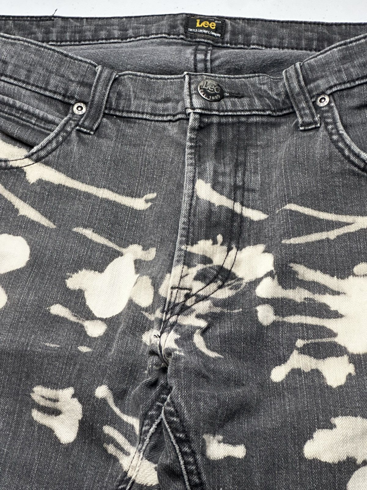 Vintage Vintage Y2K Lees Bleach Splatter dark denim jeans Size US 34 / EU 50 - 9 Thumbnail